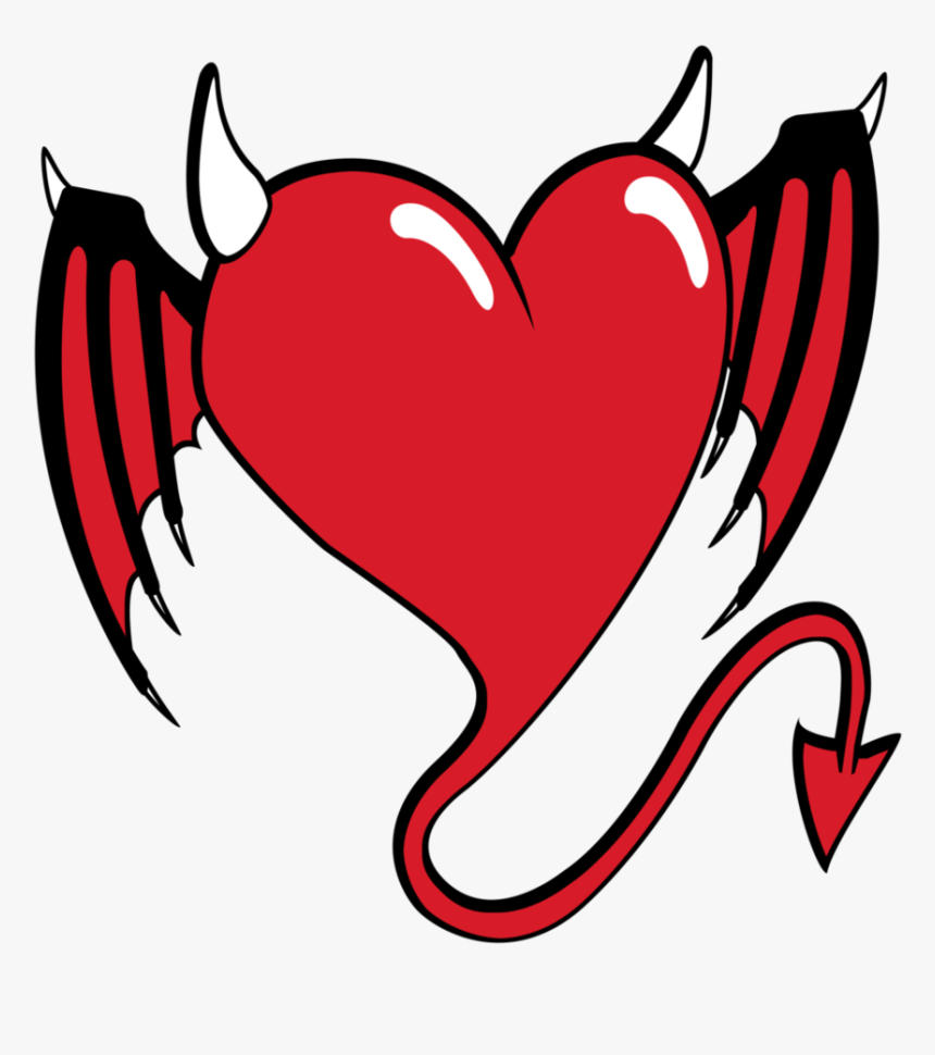 Devil Hearts With Wings, HD Png Download, Transparent Png Image