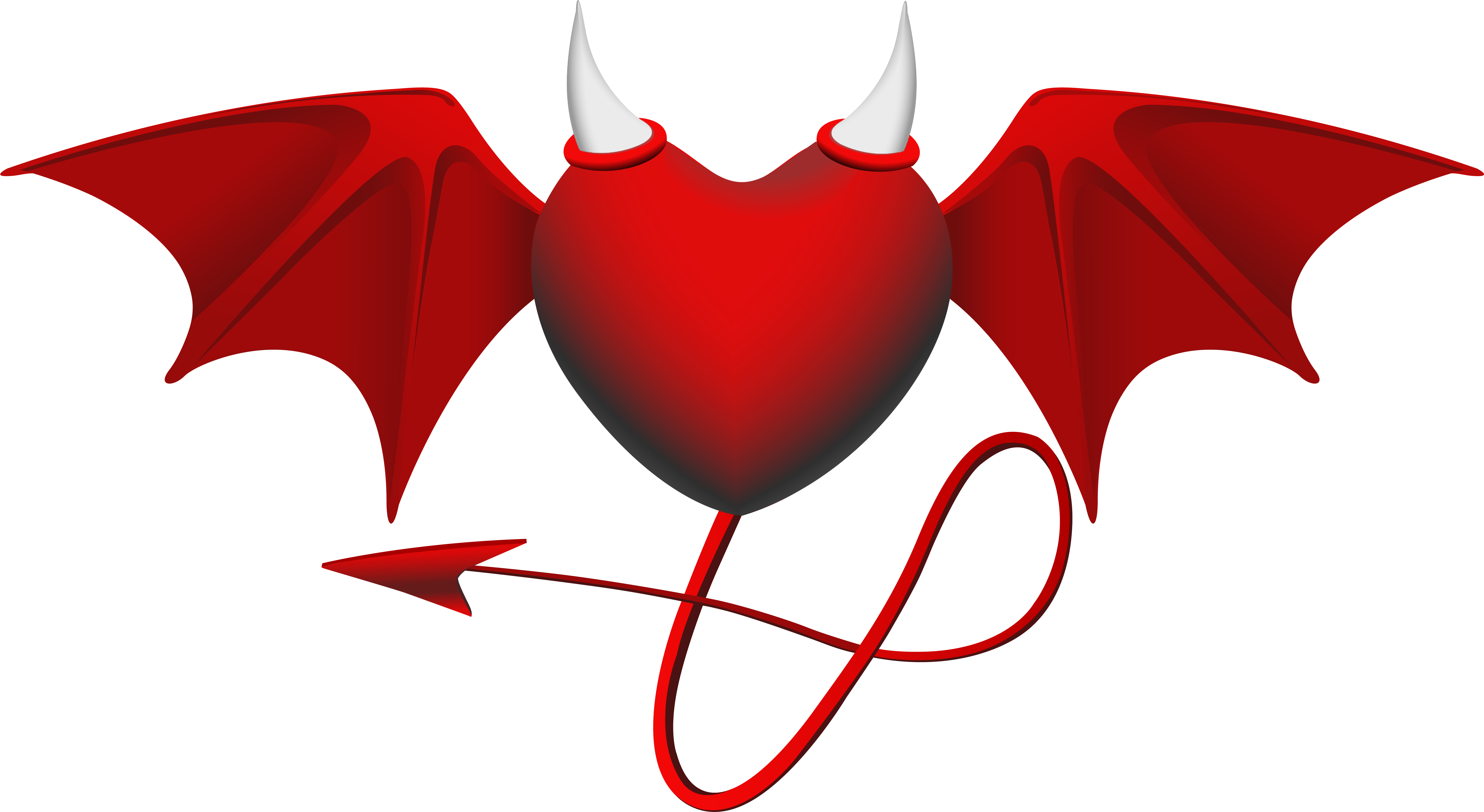 Devil Clipart Angel Heart Wings With Heart Download Size Clipart