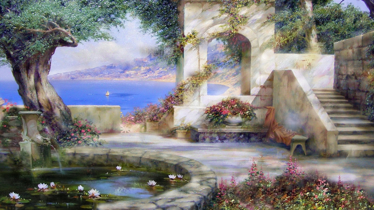 Fantasy Garden wallpaperx720