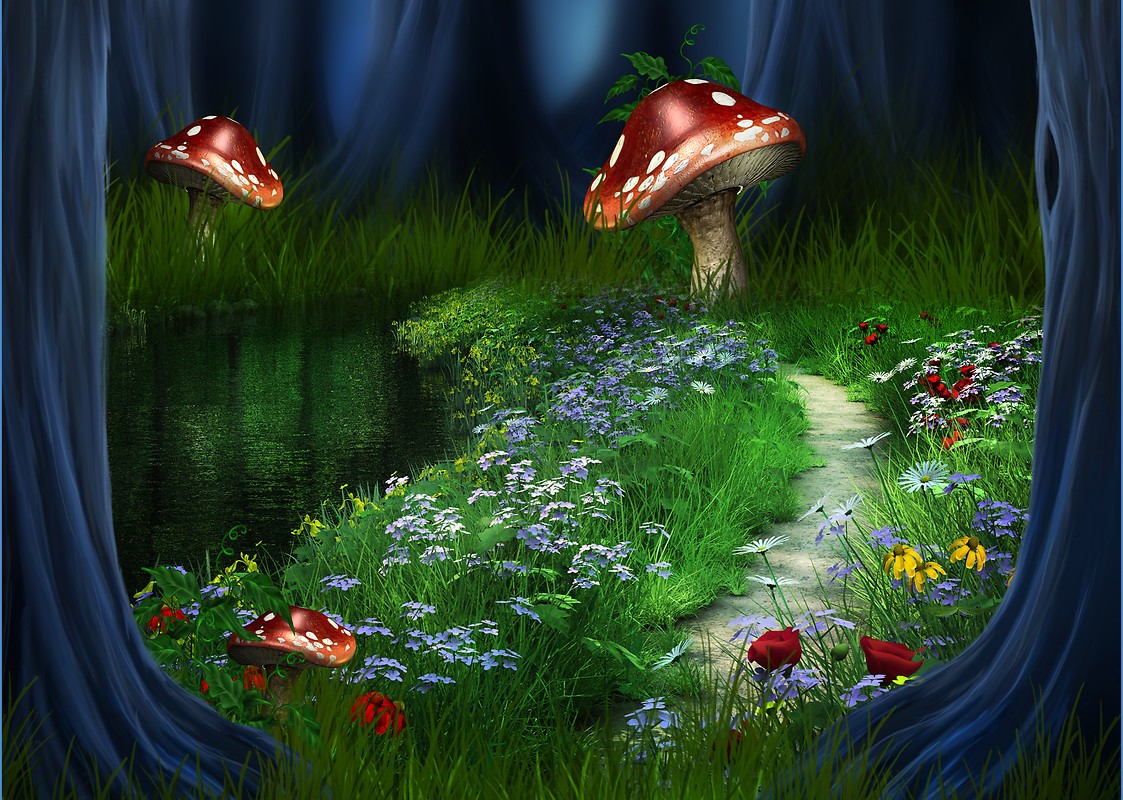 Fantasy Garden Free Wallpaper download Free Fantasy Garden HD Wallpaper to your mobile phone or tablet