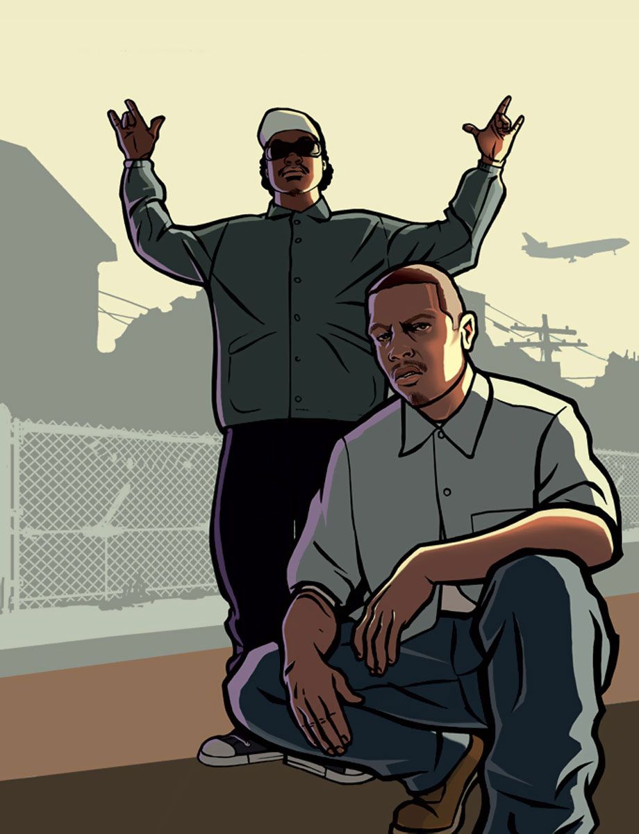 Ryder & Carl Art Theft Auto: San Andreas Art Gallery. San andreas gta, Grand theft auto artwork, San andreas