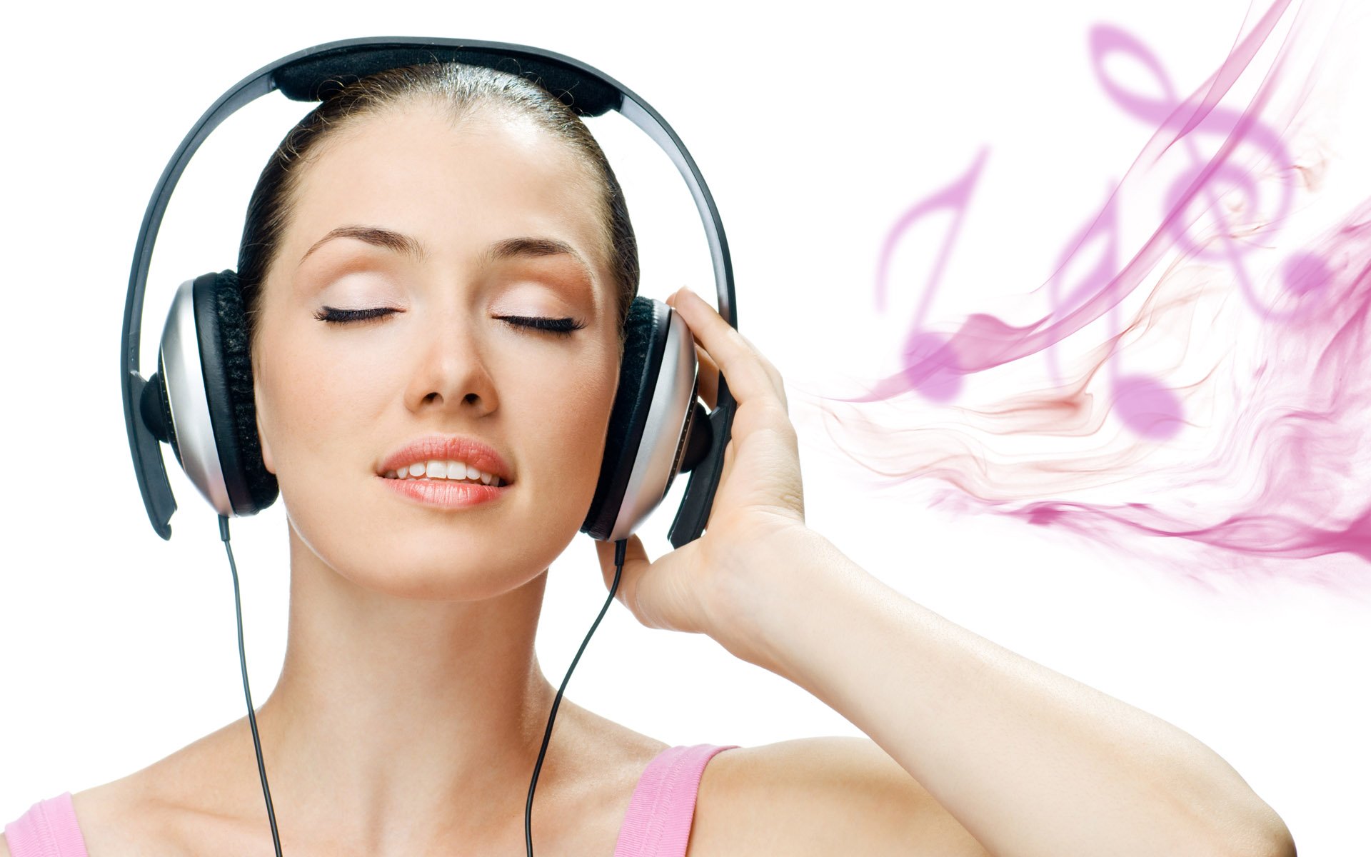 Premium AI Image | Lofi music beautiful girl listening music and sleeping  wallpaper
