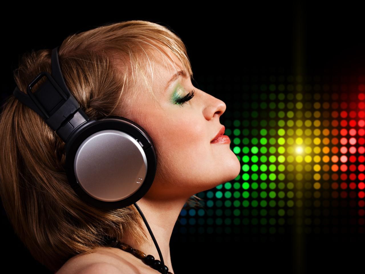 Girl Listening Music