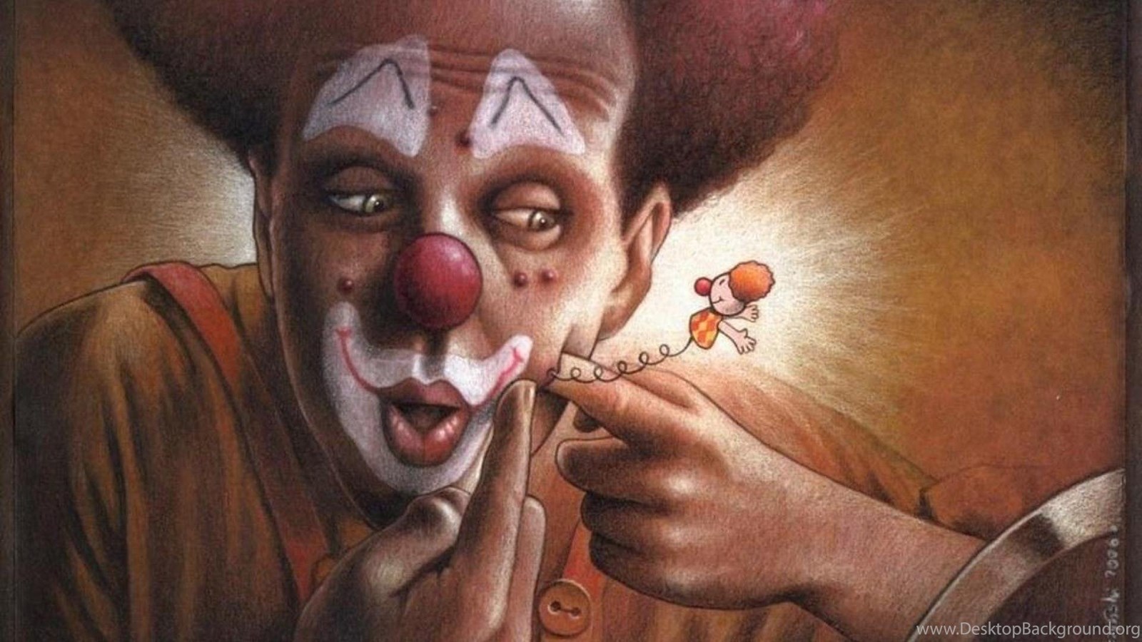 Funny Clown Wallpaper Desktop Background