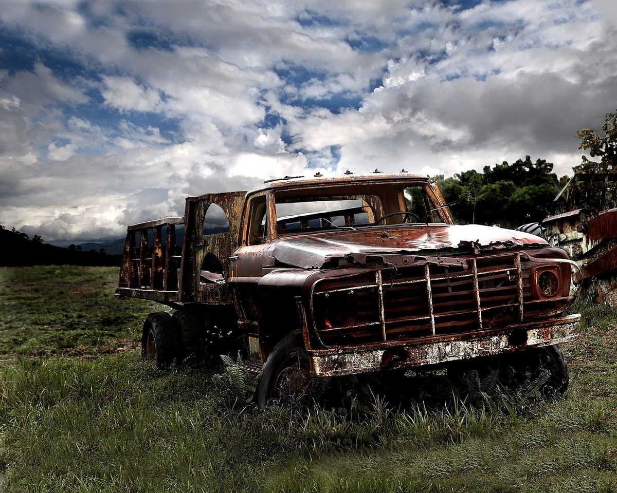 Trucks, Field, Cars background 1440x900. TOP Free Download picture