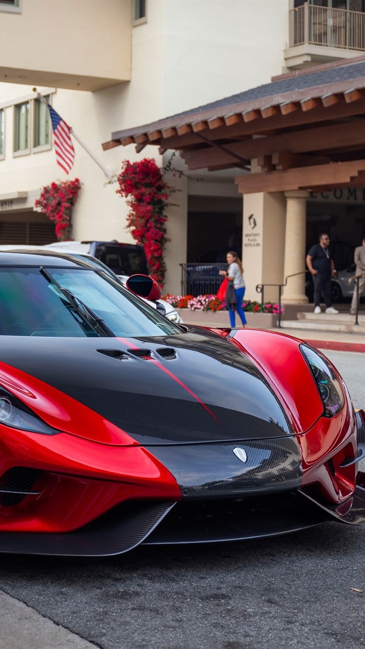 iPhone Wallpaper Koenigsegg Red And White Supercars HD Wallpaper