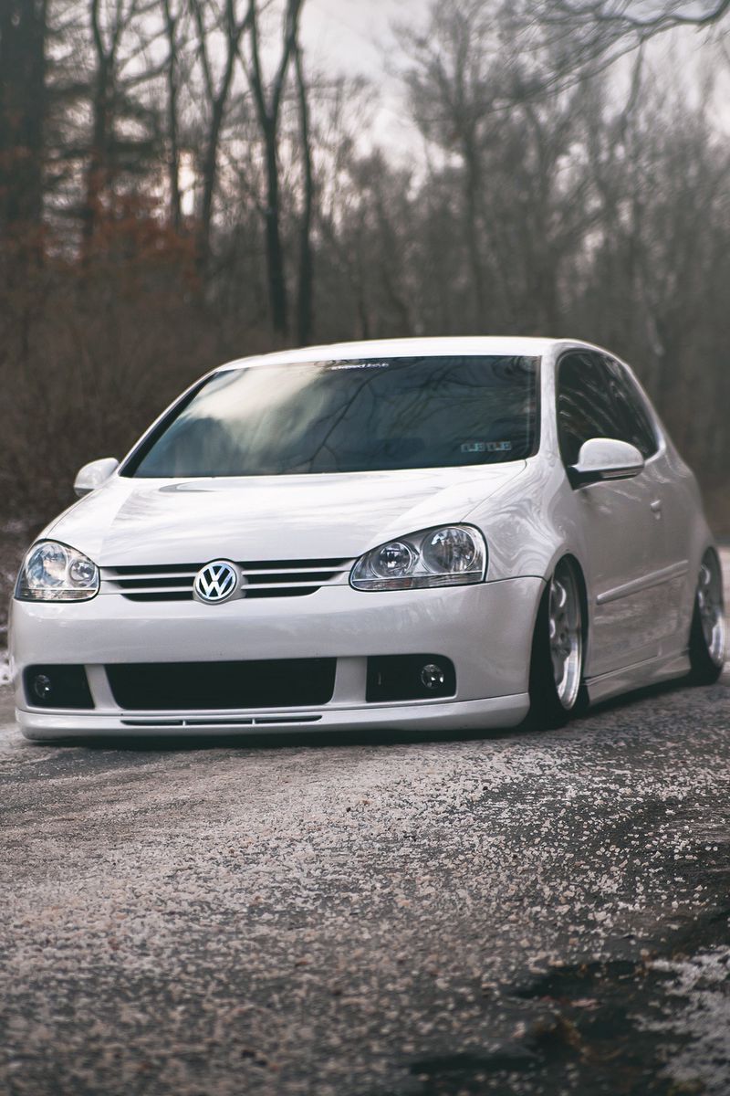 Download Wallpaper 800x1200 Volkswagen, Golf, Gti, Tuning, White Iphone 4s 4 For Parallax HD Background