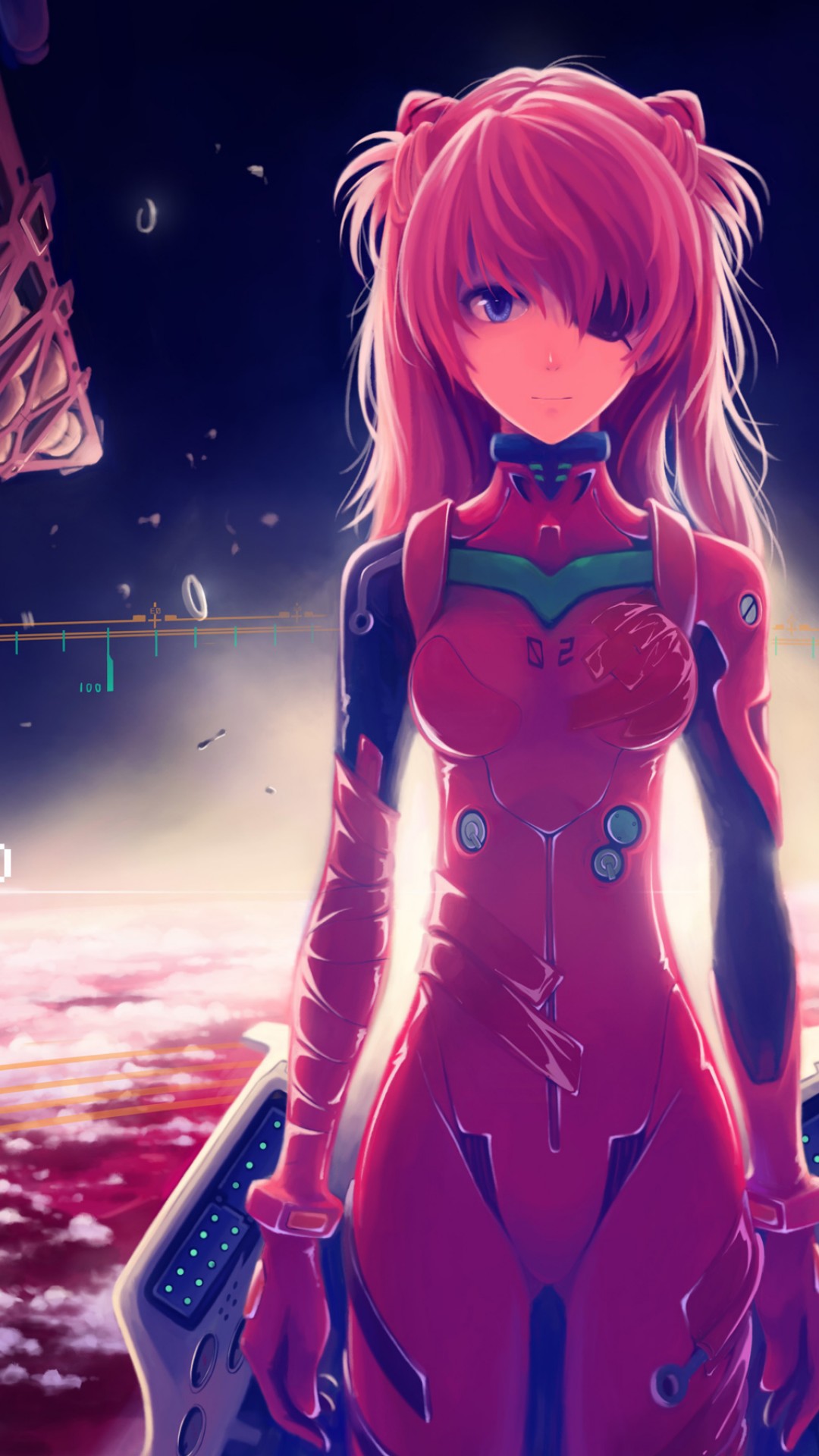 Asuka Langley Soryu Anime Girl Wallpaper for Desktop and Mobiles iPhone 6 / 6S Plus