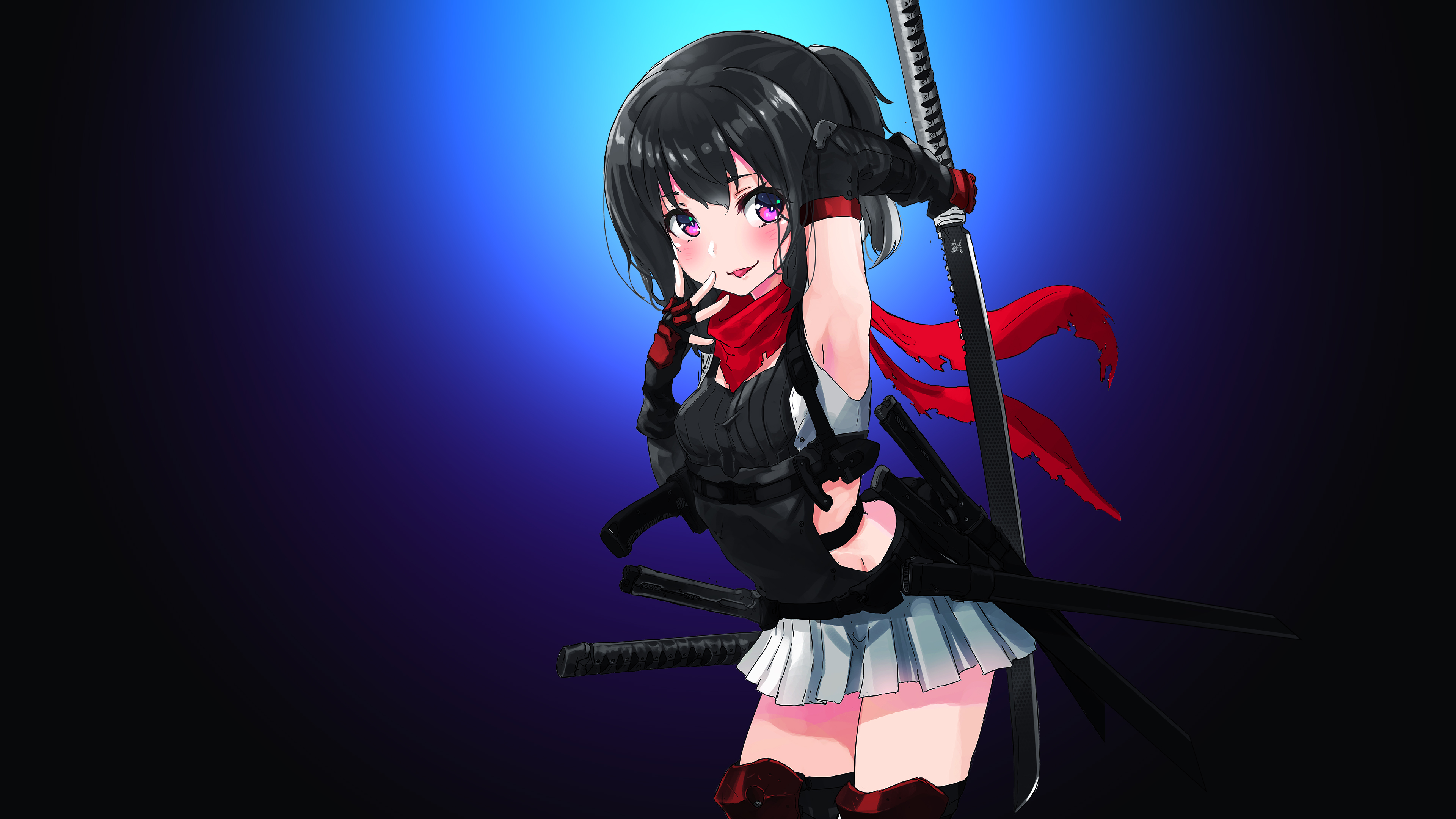 Anime Fight Ninja Girl Wallpaper