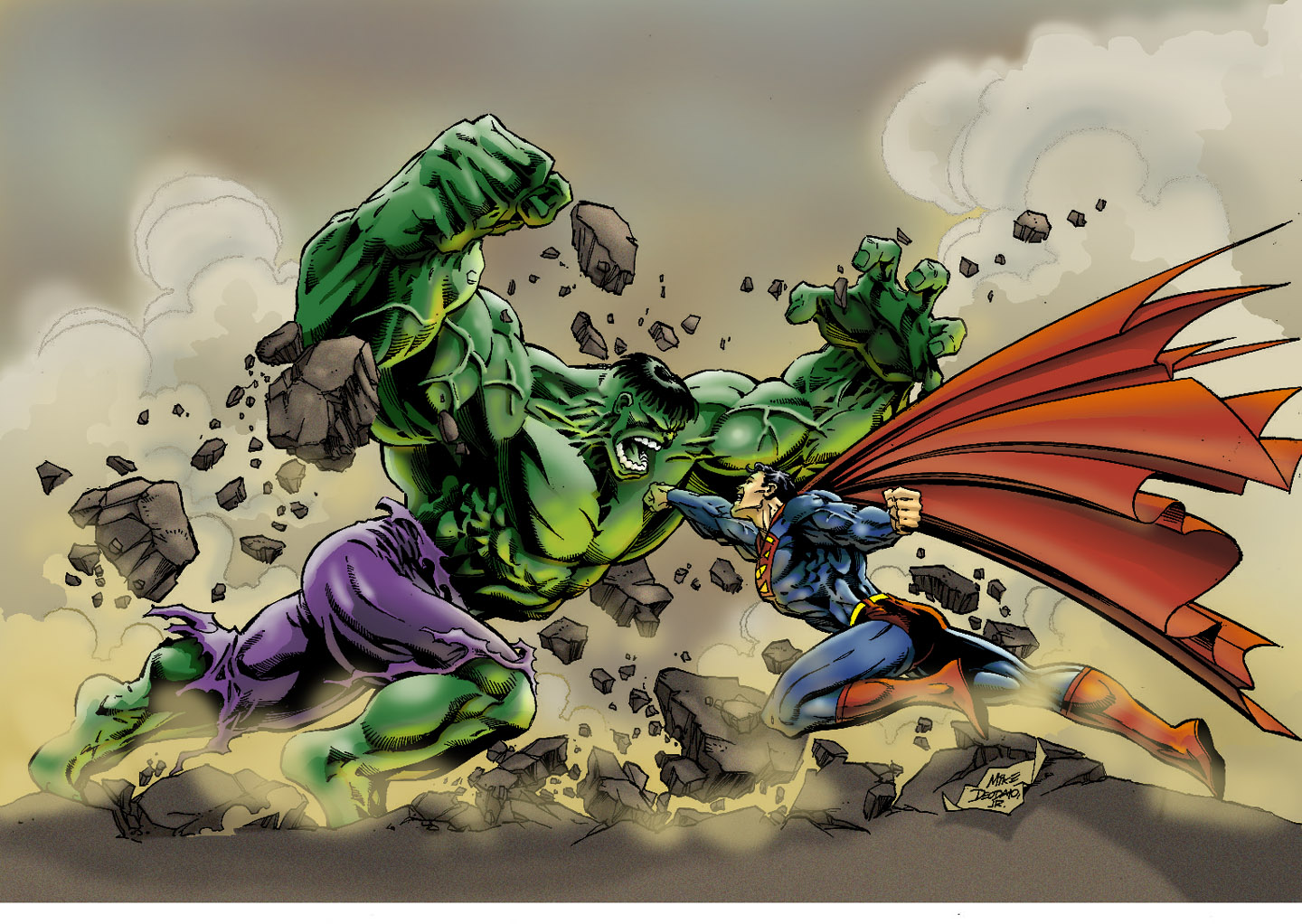 Hulk Vs Superman Wallpapers.