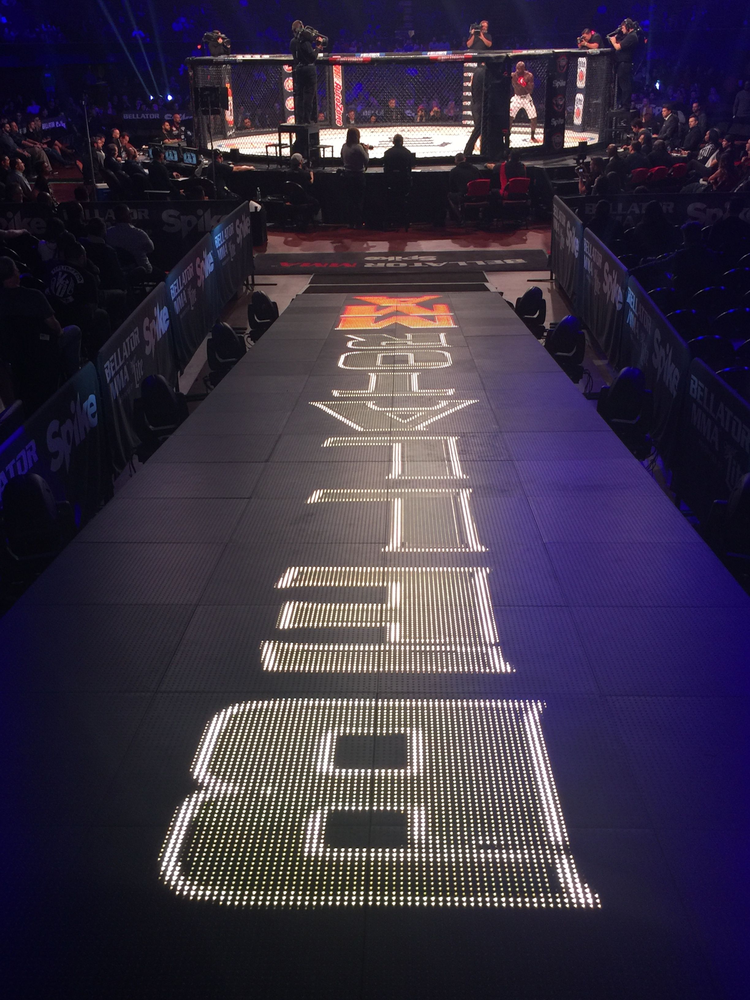 The beginning of the yellow brick road. bellator mma ramp to the cage. Mixed martial arts, Yellow brick road, Mma