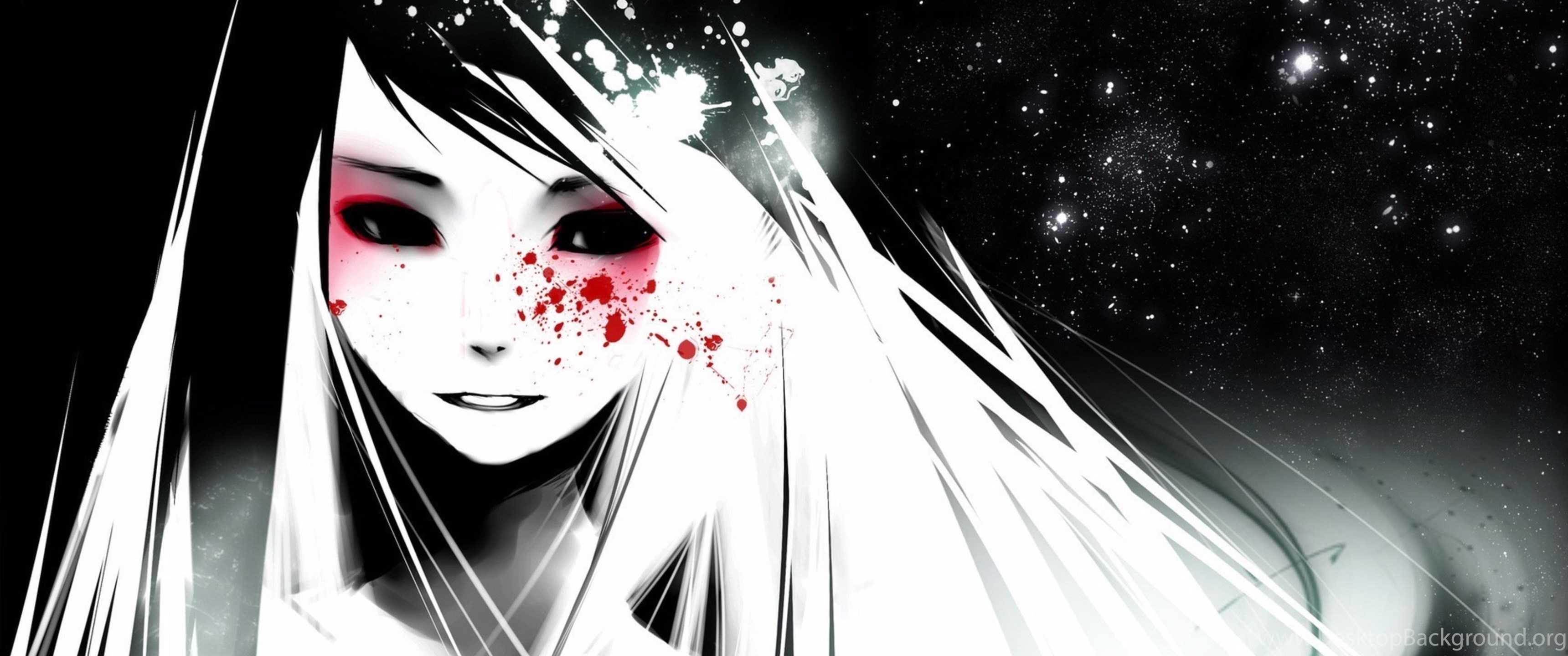 Red Tears 4K Anime Wallpaper Desktop Background