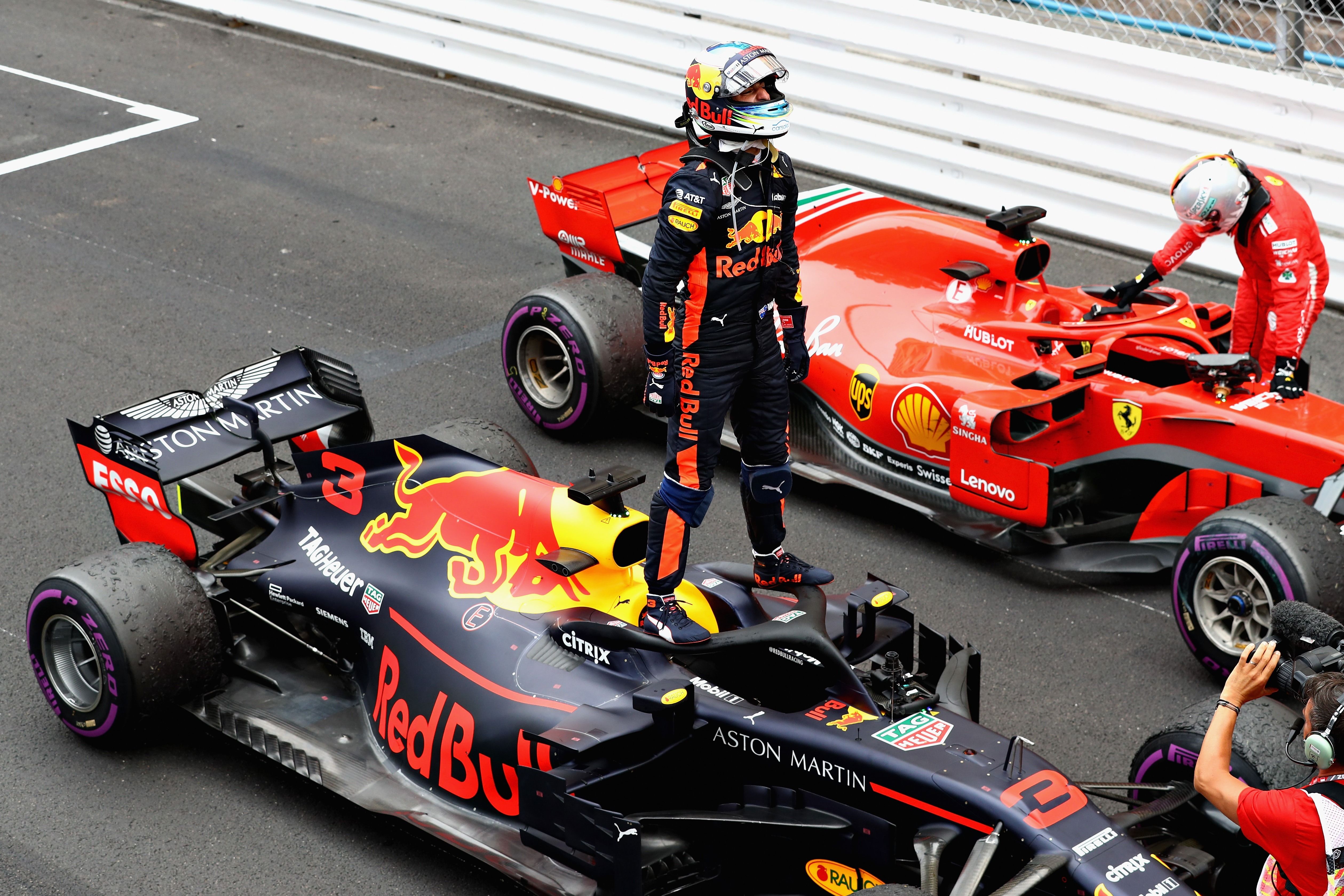 HiRes wallpaper picture 2018 Monaco F1 GP #F1 #monacoGP #wallpaper Ricciardo Bull. Monaco, Daniel ricciardo, Formula 1 car racing