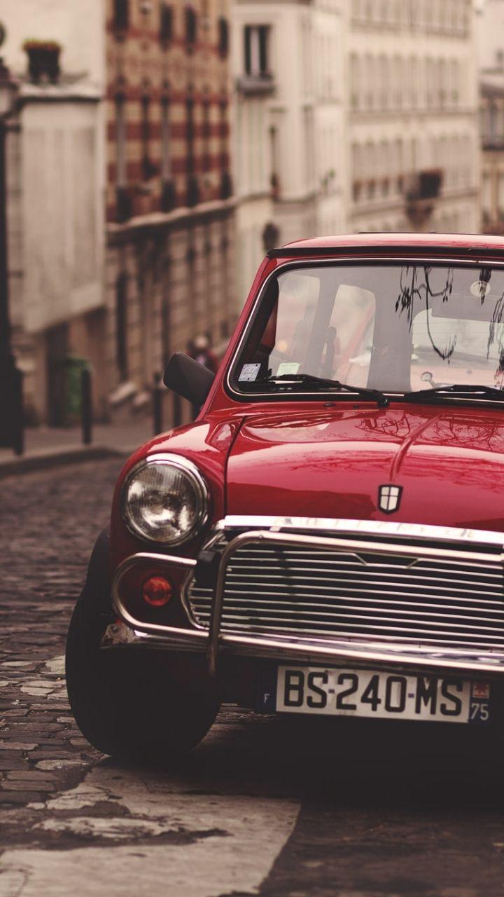 Old Mini Cooper Background Image and Wallpaper