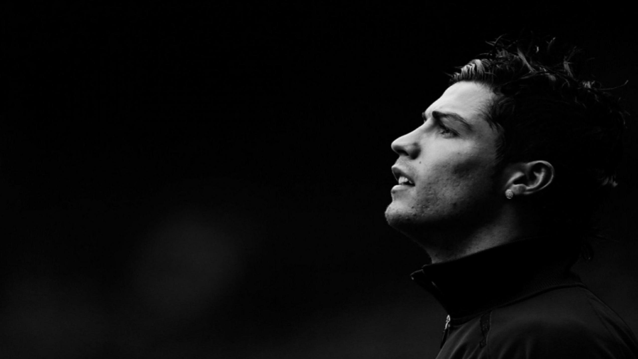 Cristiano Ronaldo Black and White HD Wallpaper