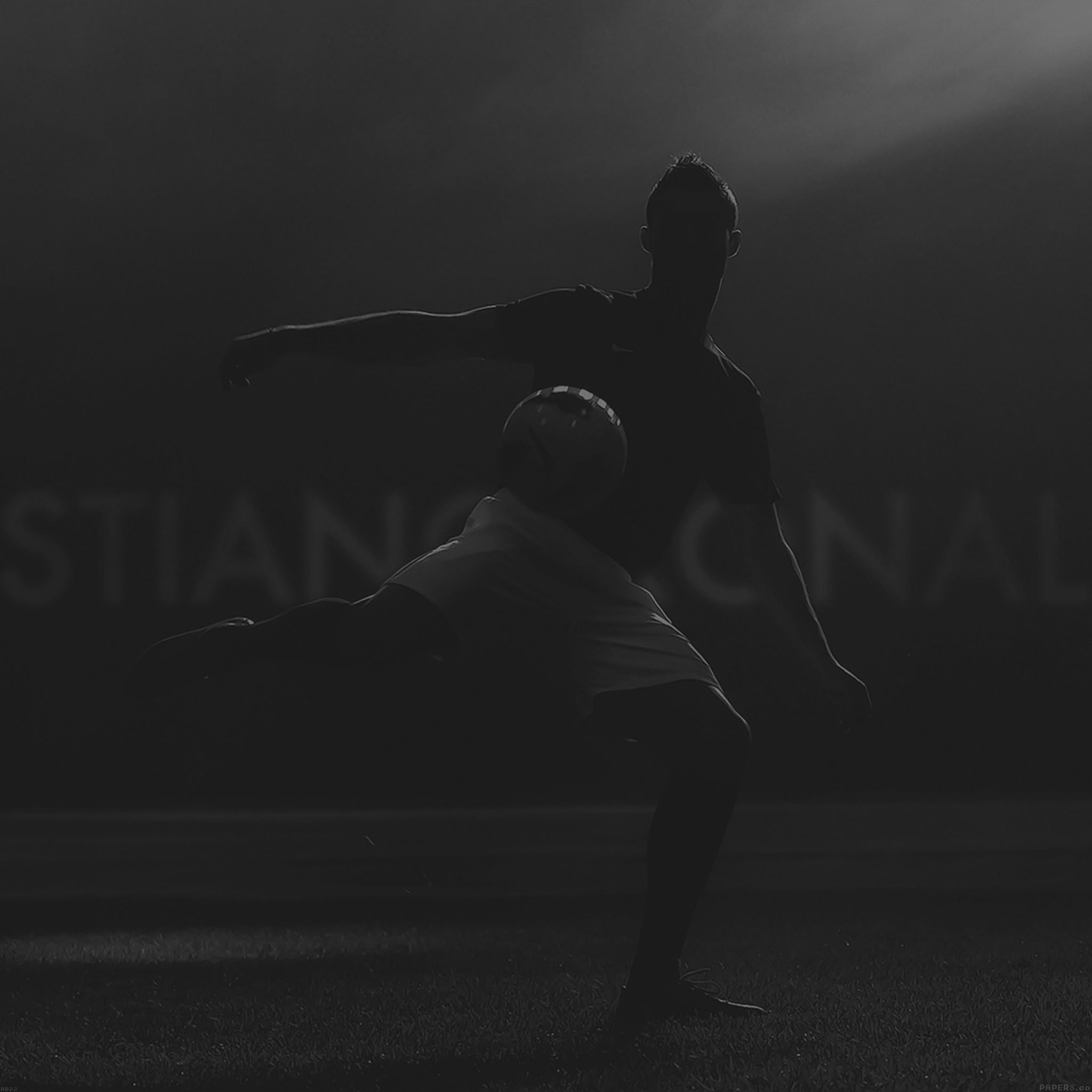 Wallpaper Christiano Ronaldo In Dark Sports Face