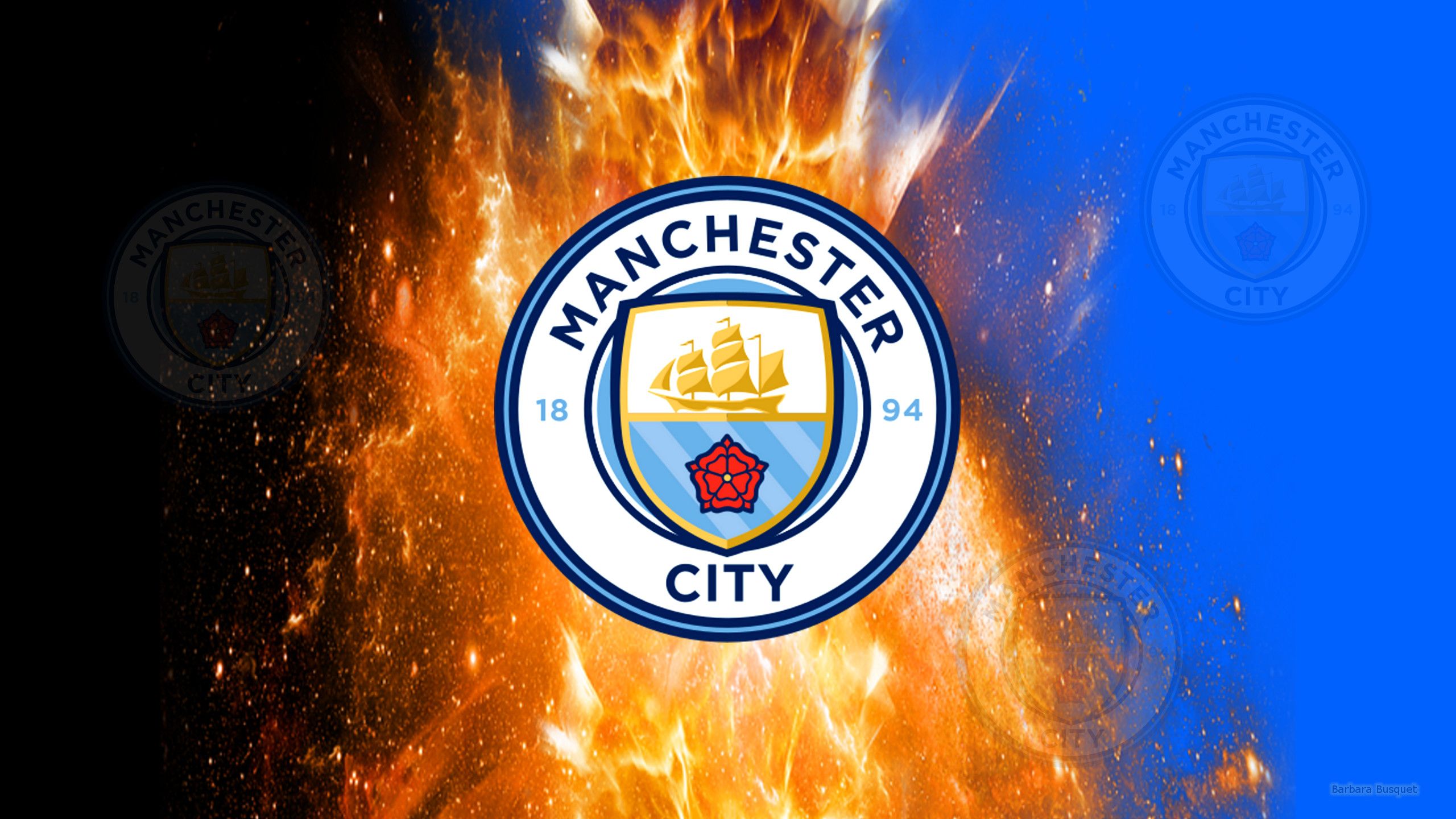Manchester City Logo Wallpaper HD 4K Free Download for Deskop PC