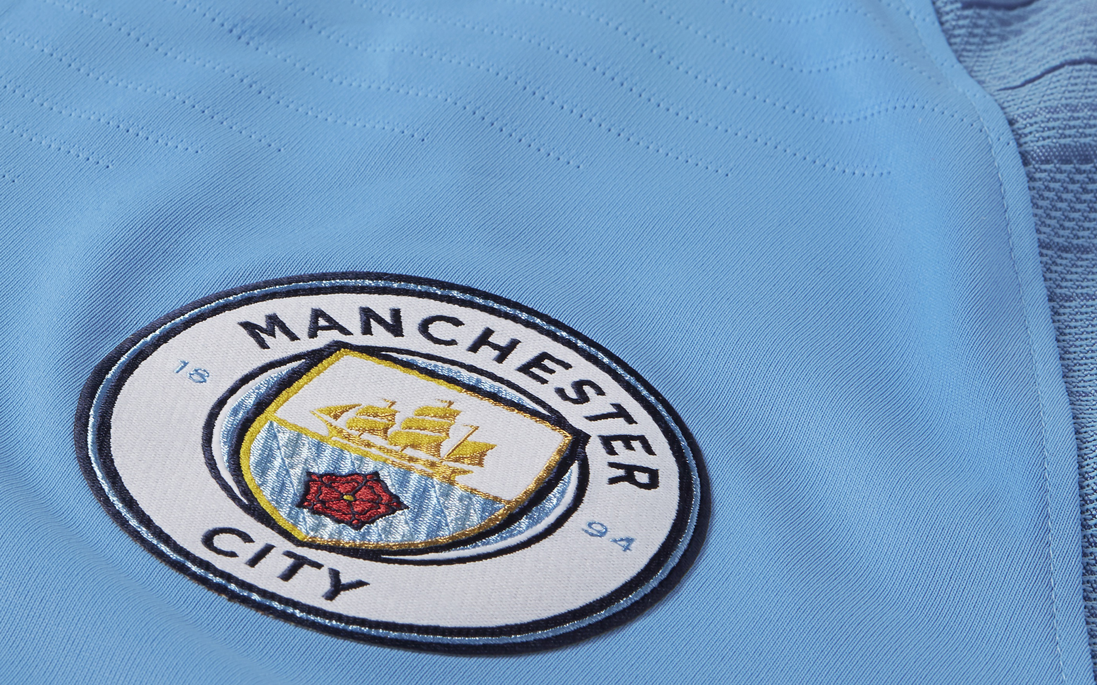Logo Manchester City F C Soccer Wallpaper:3840x2400