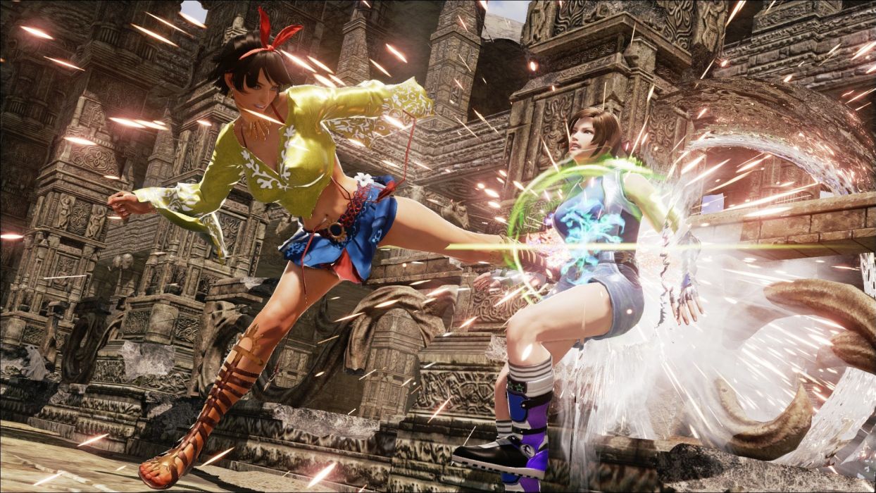 Game Sensuality Sensual Woman Girl Art Tekken 7 Asuka Kazama Josie Rizal Figthing Wallpaperx1080