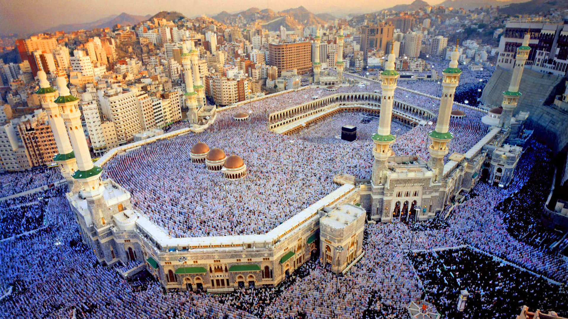 Al Kaaba Al Musharrafah Holy Kaaba Is A Building In The Center Of Islams Holiest Mosque Al Masjid Al Haram In Makkah Al Hejaz Saudi Arabia Wallpaper HD 1920x1080, Wallpaper13.com