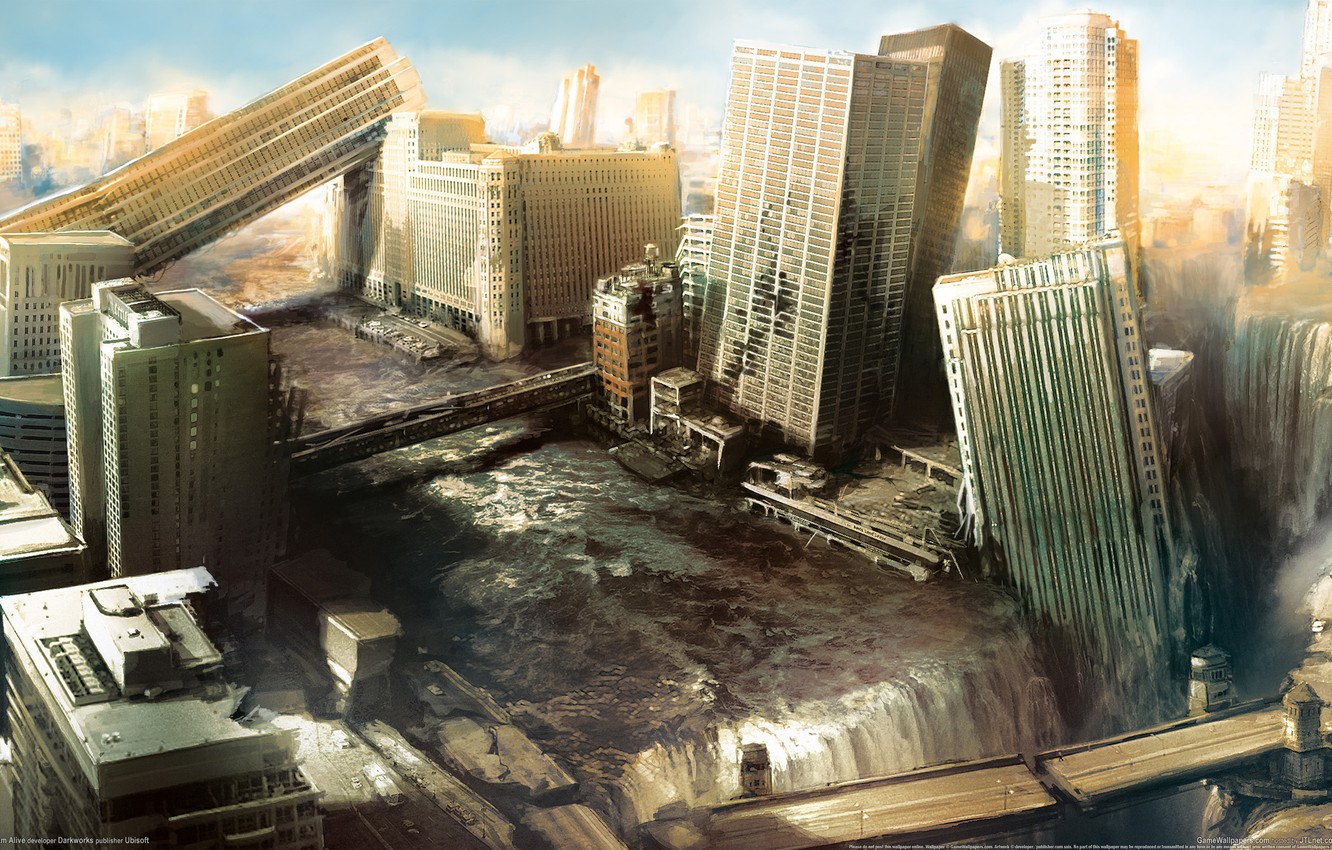 Wallpaper Apocalypse, destruction, skyscrapers, The city, ruins, i am alive image for desktop, section игры