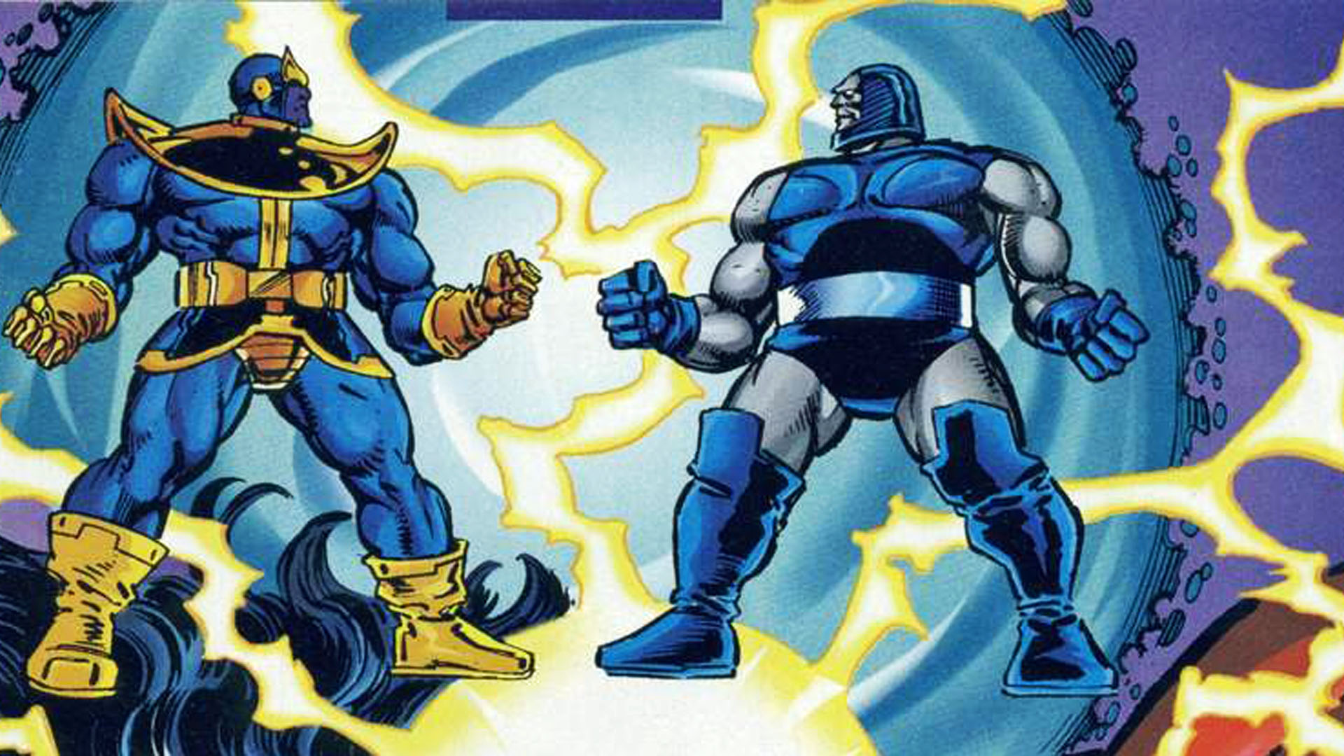 Thanos versus Darkseid the epic Marvel vs. DC matchup that actually happened