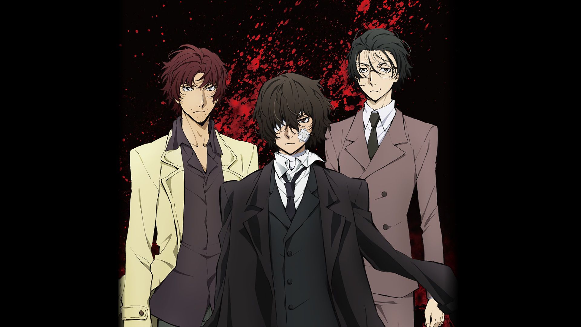 Odasaku, Dazai, Ango. Stray dogs anime, Bungou stray dogs wallpaper, Bungou stray dogs
