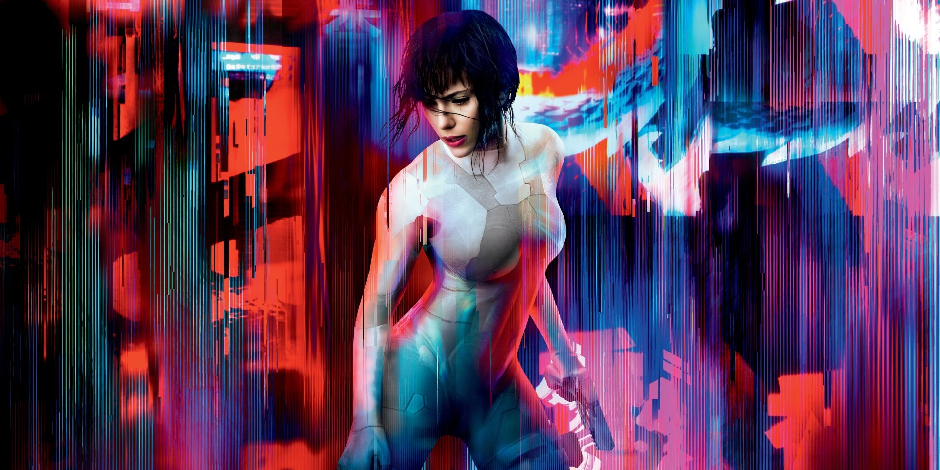 Ghost in the shell, city, movie, 1366x768 wallpaper