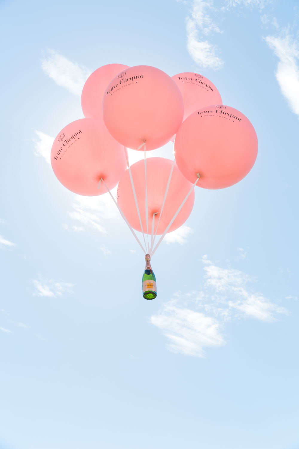 Veuve Clicquot Pink Balloons. Gray Malin Fine Art Photography