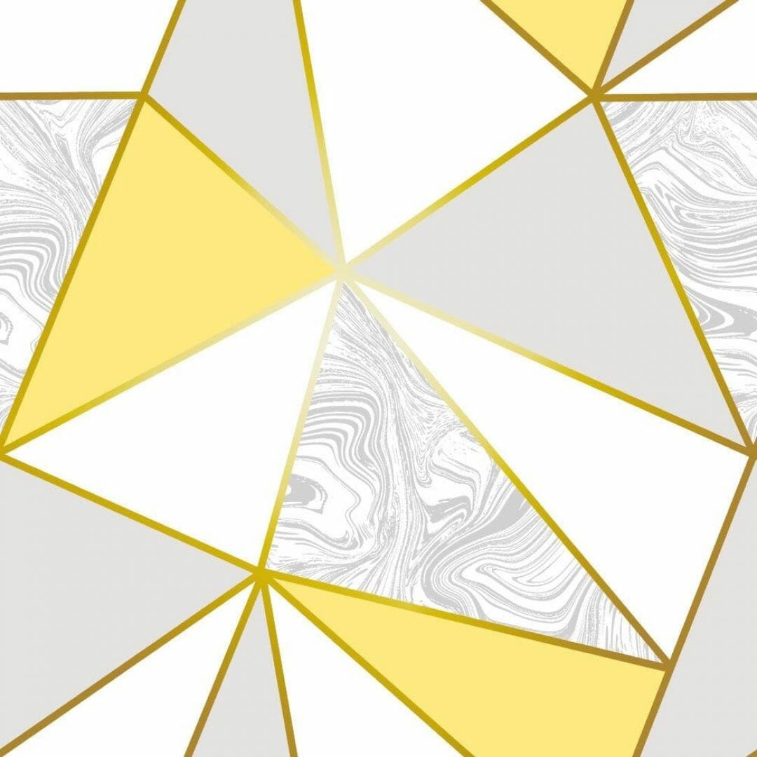 Zara Marble Metallic Wallpaper Mustard Gold (2022)