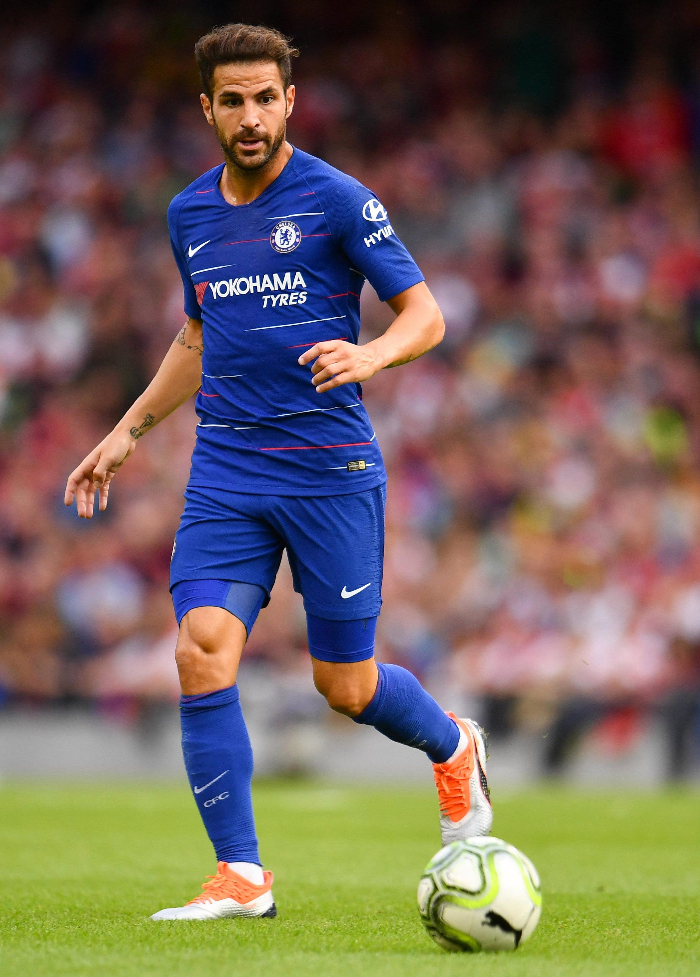 Cesc Fabregas injury doubt for Community Shield as Chelsea ace reveals he is on crutches ahead of Man City clash