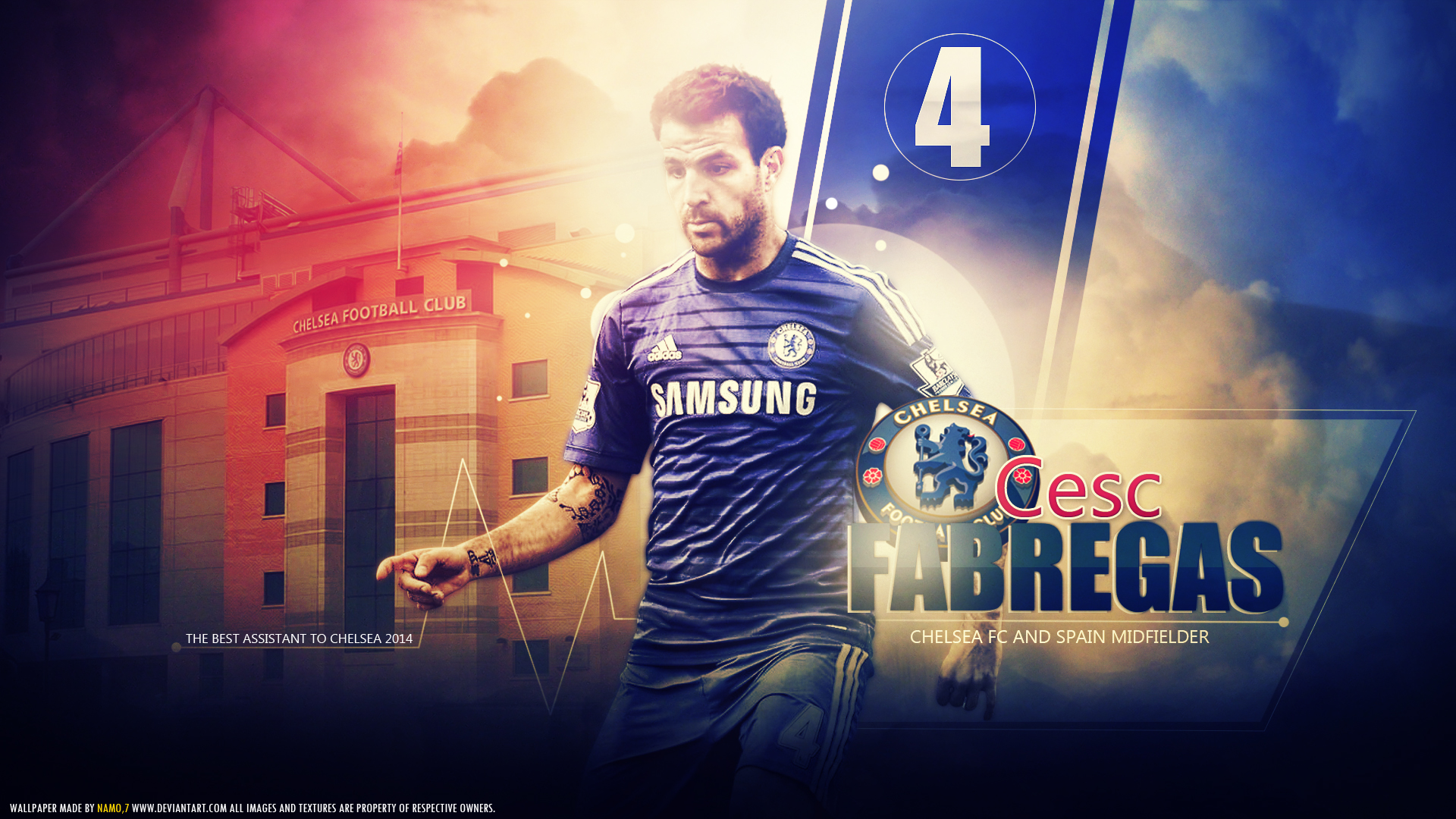 Cesc Fàbregas HD Wallpaper, Chelsea F.C. HD Wallpaper