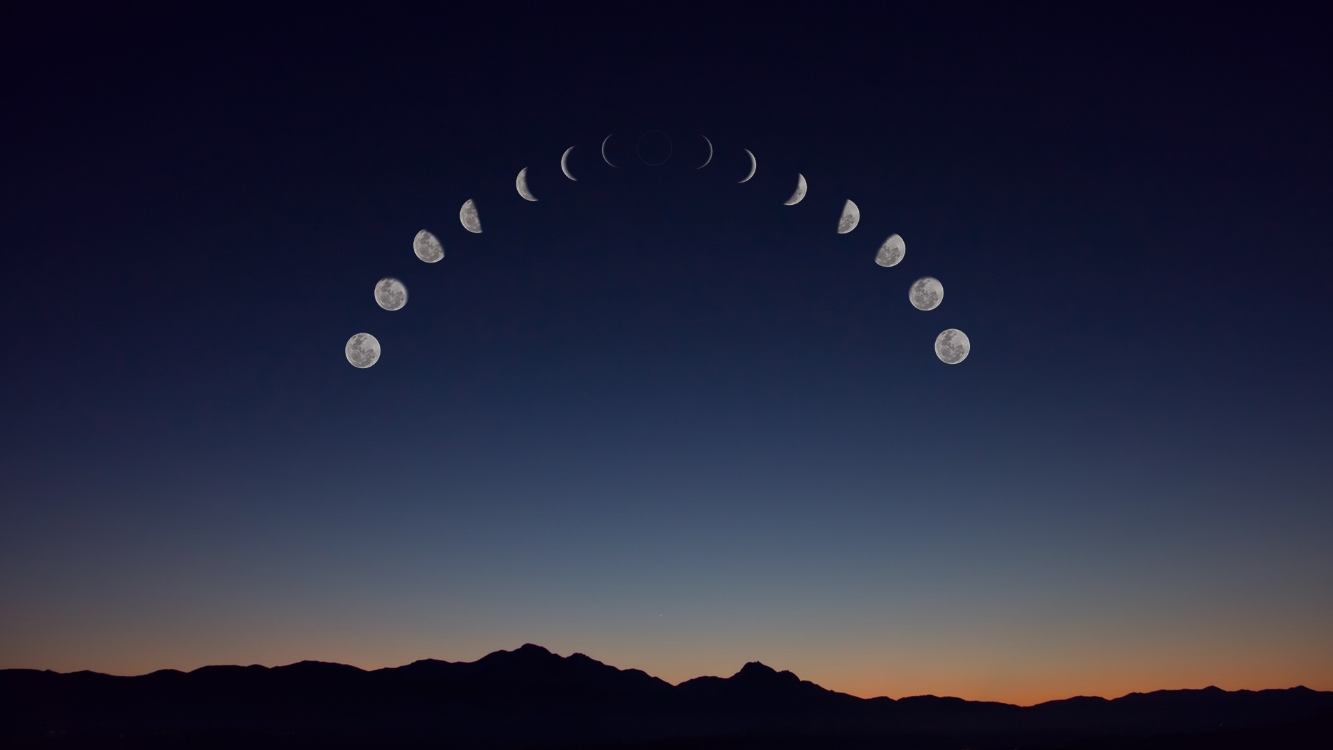 moon phases background