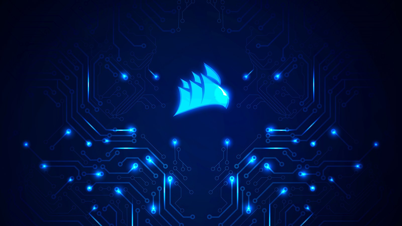 CORSAIR Twitterissä: Need a new desktop look? We have you covered for #WallpaperWednesday out this 'Trace Blue' design