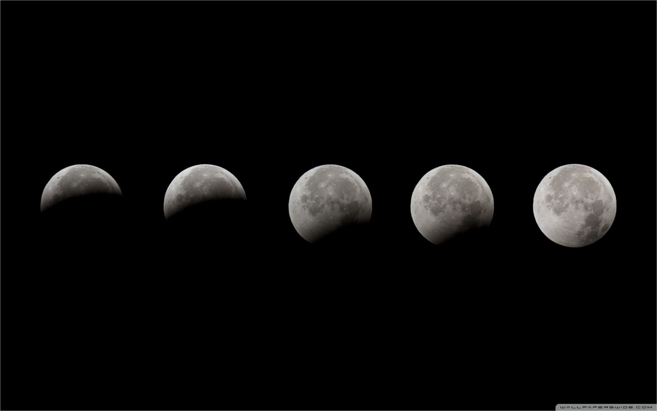 Moon Phases Black And White