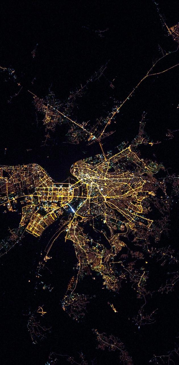 Belgrade at night wallpaper