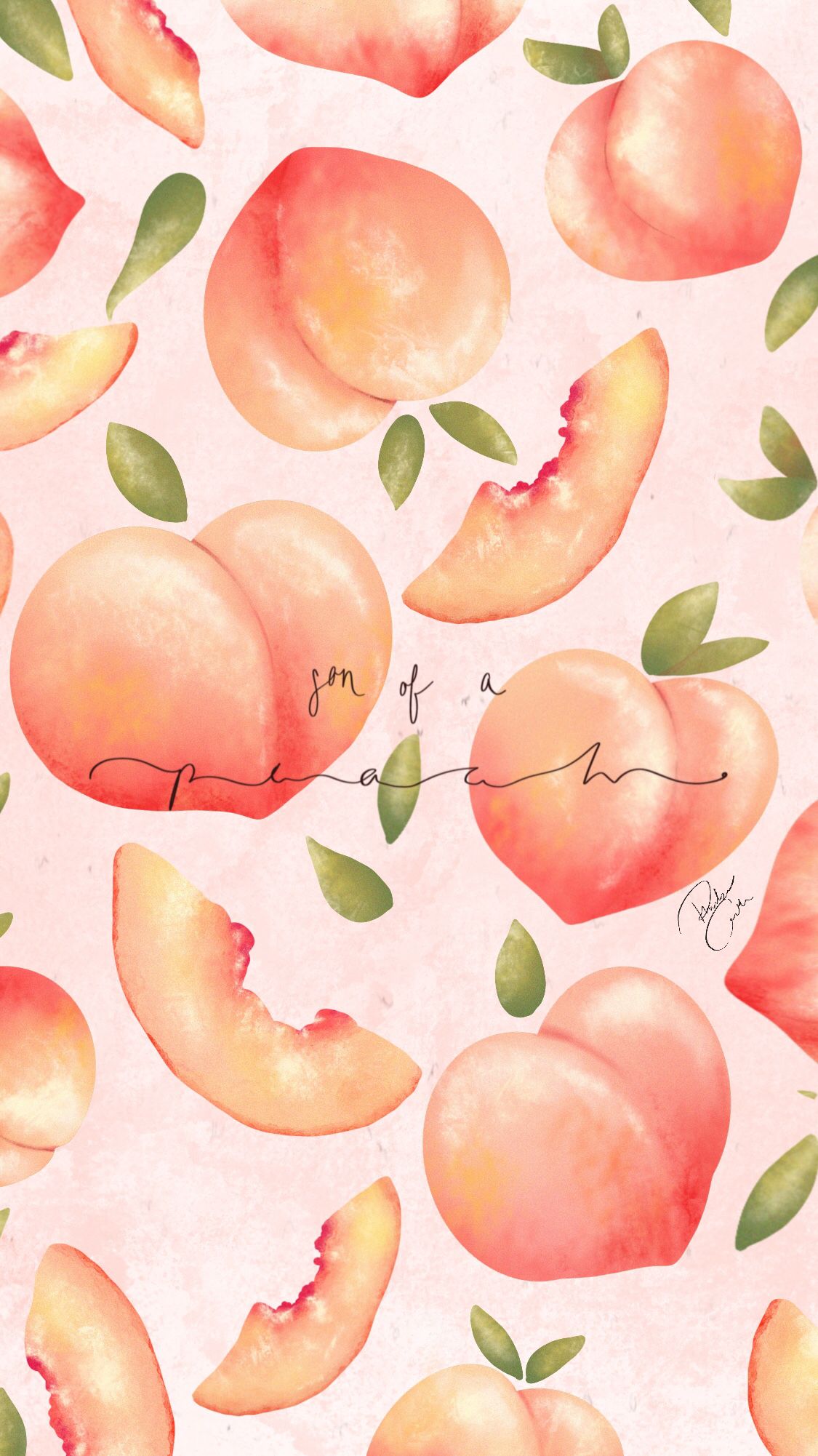 Peach Phone Background. Peach wallpaper, Fruit wallpaper, Peach art