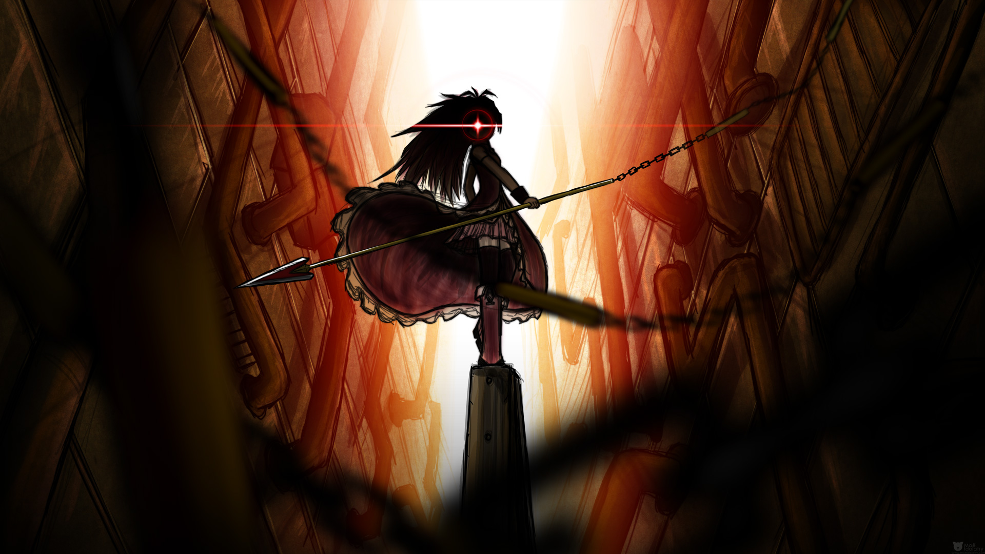Download wallpaper from anime Puella Magi Madoka Magica with tags: Windows Vista, Kyōko Sakura