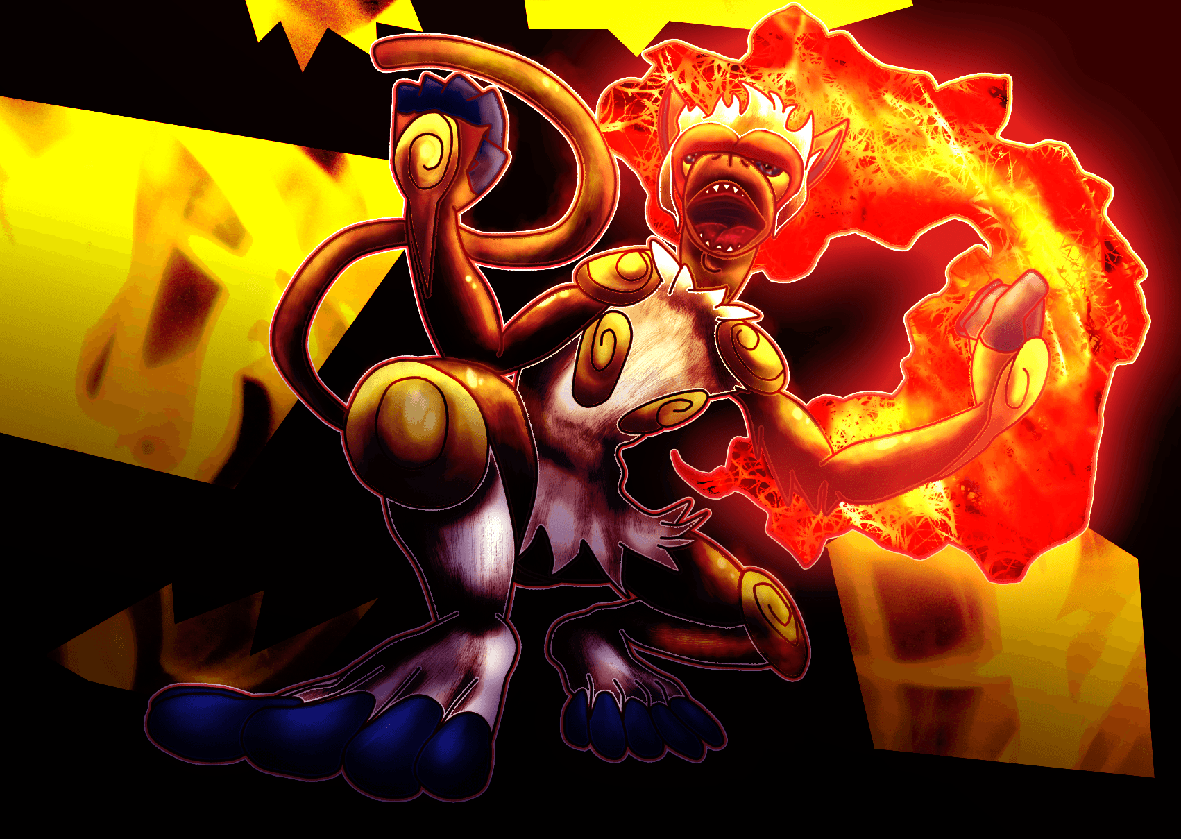 infernape blaze wallpaper