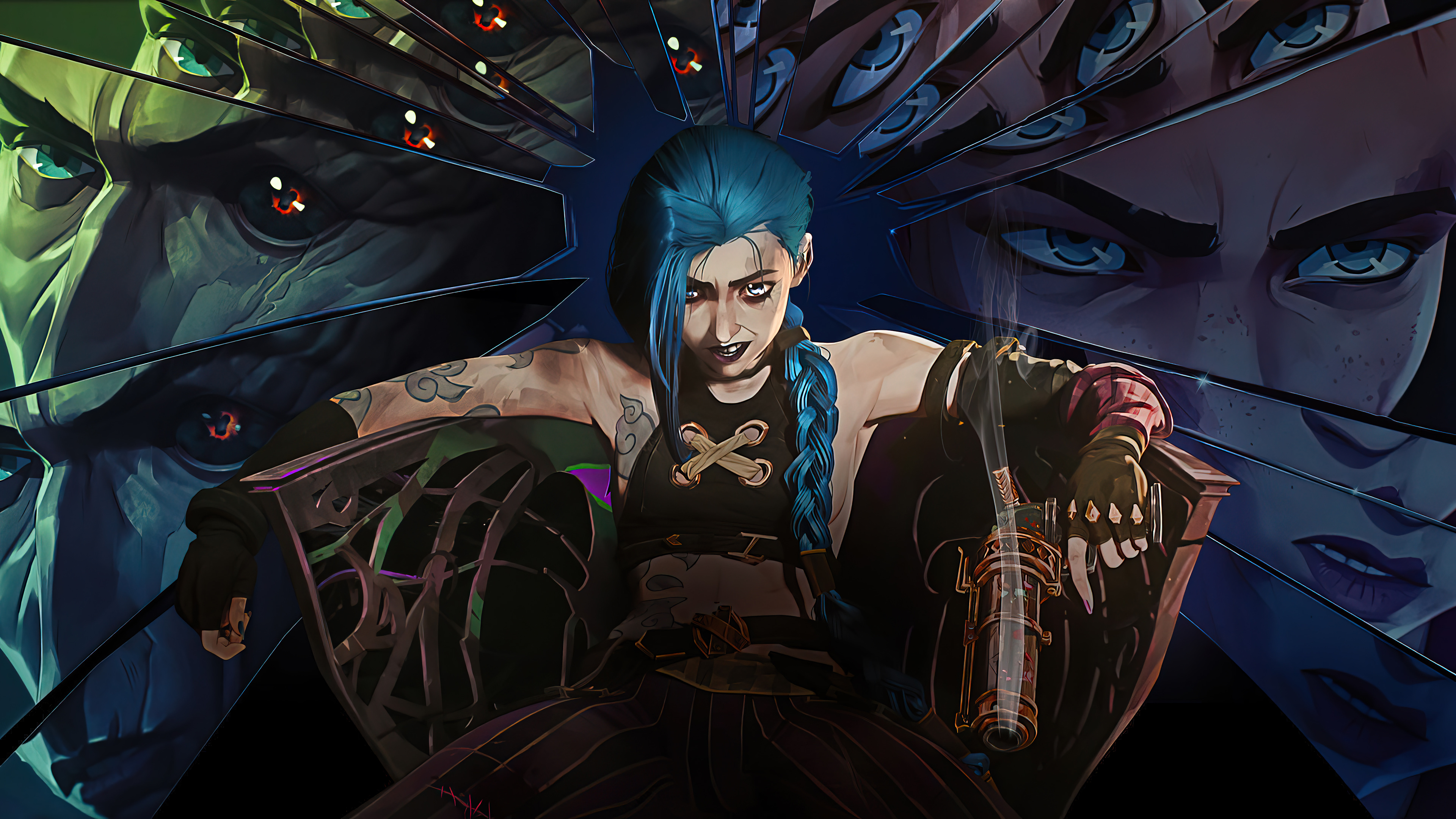 Jinx Arcane Series PC DeskK Wallpaper