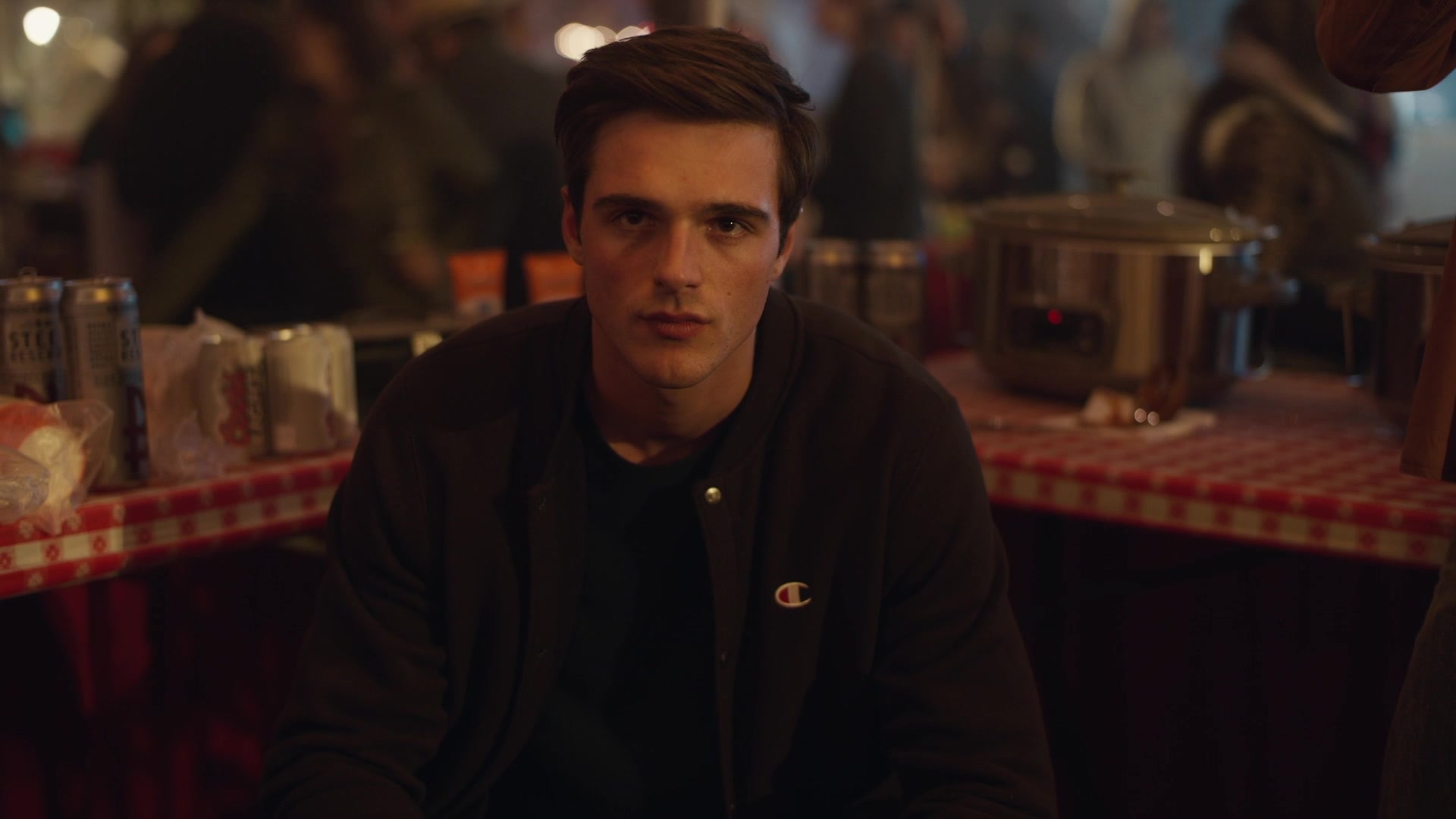 Champion Shirt Worn By Jacob Elordi In Euphoria Episode Shook One Pt. II (2019)