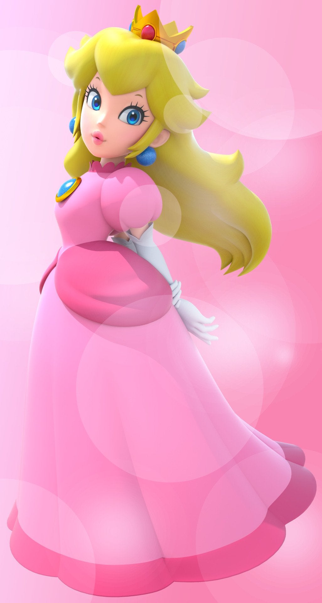 I remade Bowser's precious Princess Peach phone wallpaper (plus three other Mario princesses!)