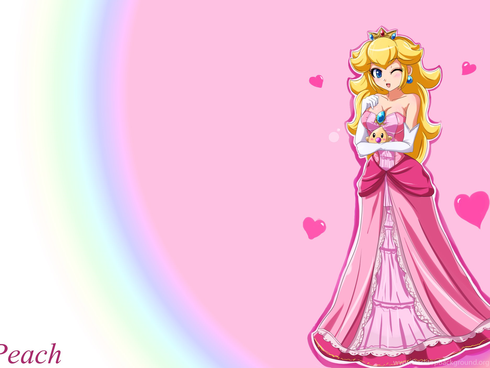 Video Games Mario Princess Peach Desktop Background