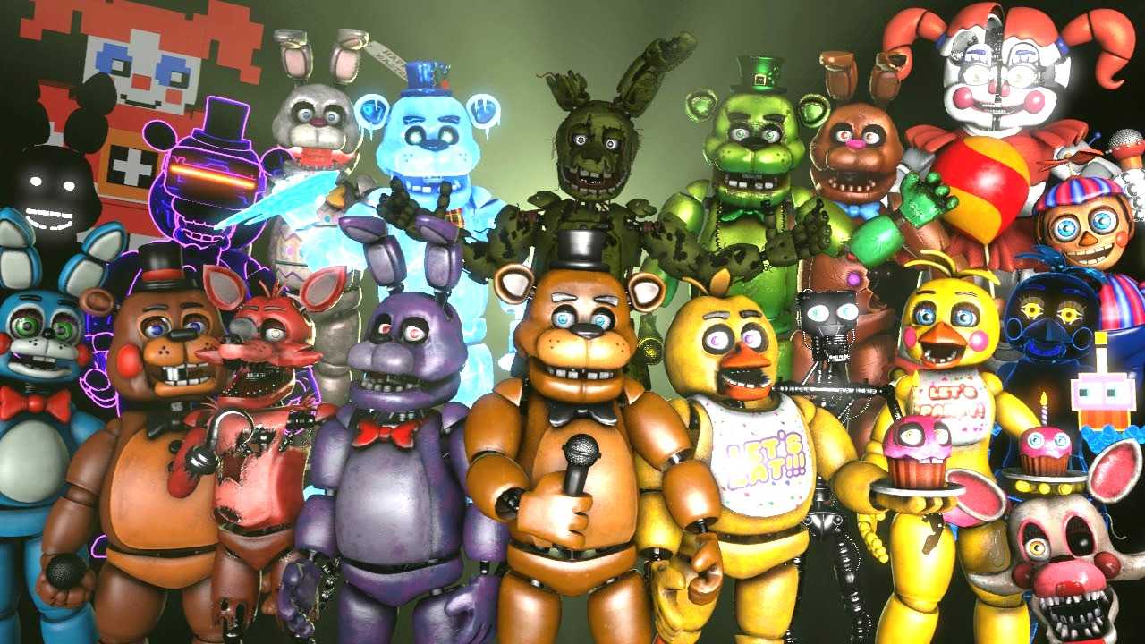 FNAF Collage Wallpapers - Wallpaper Cave