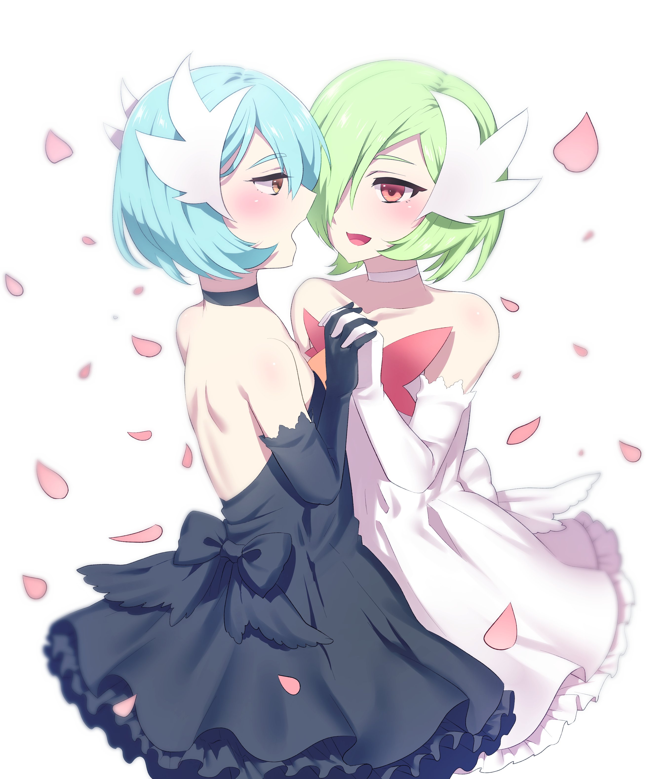 pokemon, Gardevoir, Strapless, Dress, Petticoats, White, Handwear Wallpaper HD / Desktop and Mobile Background