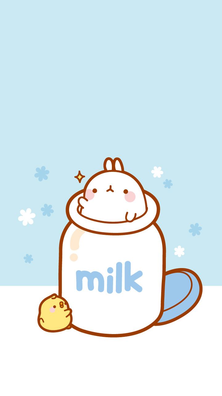 Kawaii Milk Wallpaper
