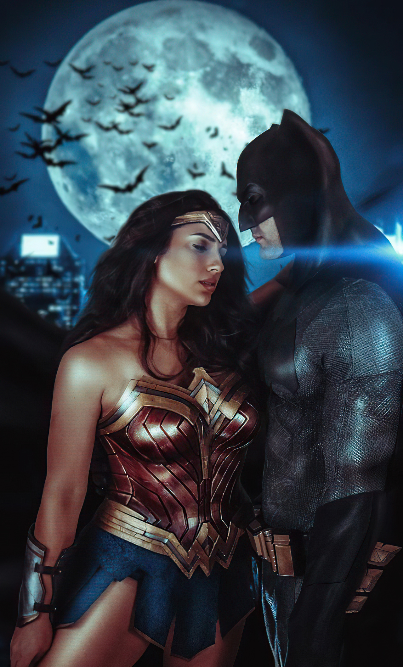 Wonder Woman And Bat 4k iPhone HD 4k Wallpaper, Image, Background, Photo and Picture