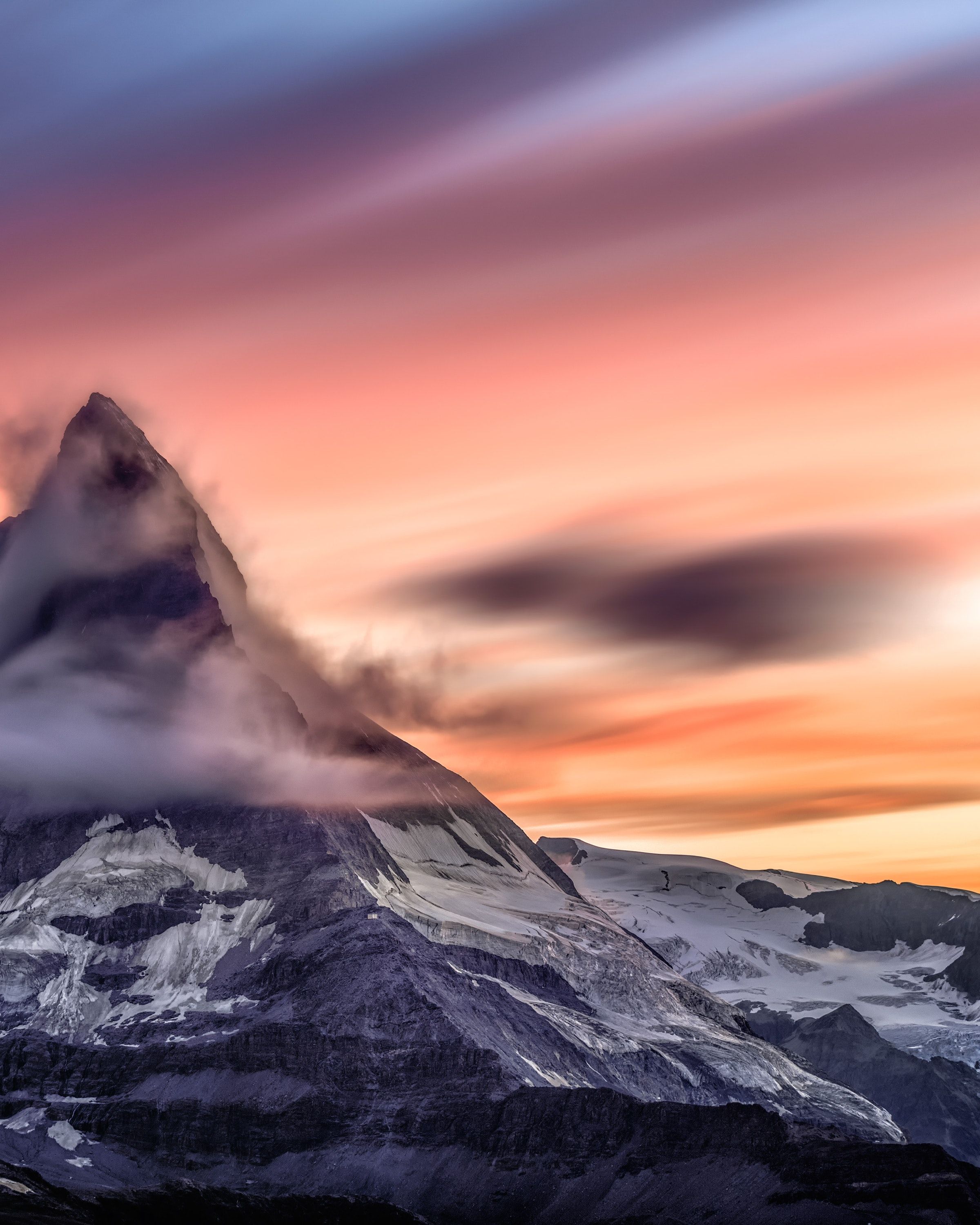 Misc #cloud #mountain #sky #sunset #peak #wallpaper HD 4k background for android :). Cool background, 4k background, Background
