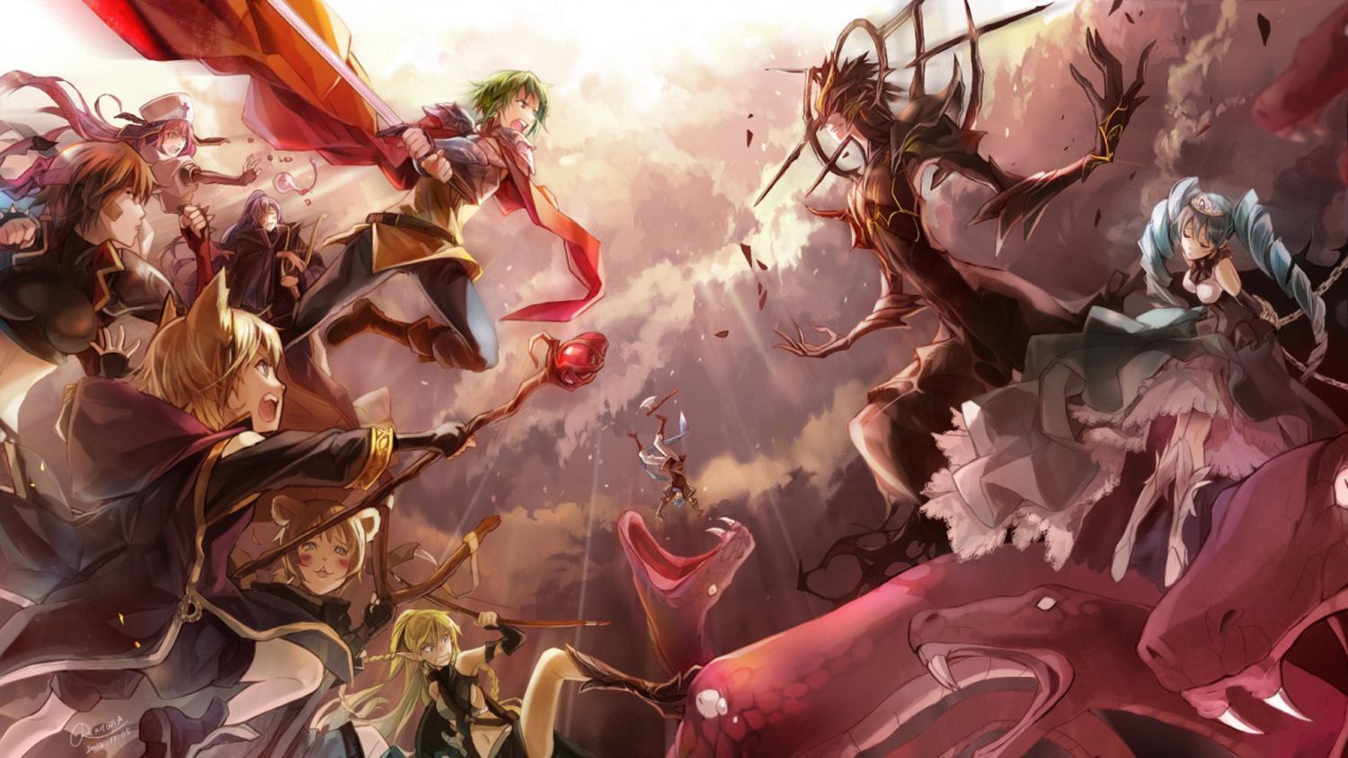 Epic Anime Battle Wallpaper