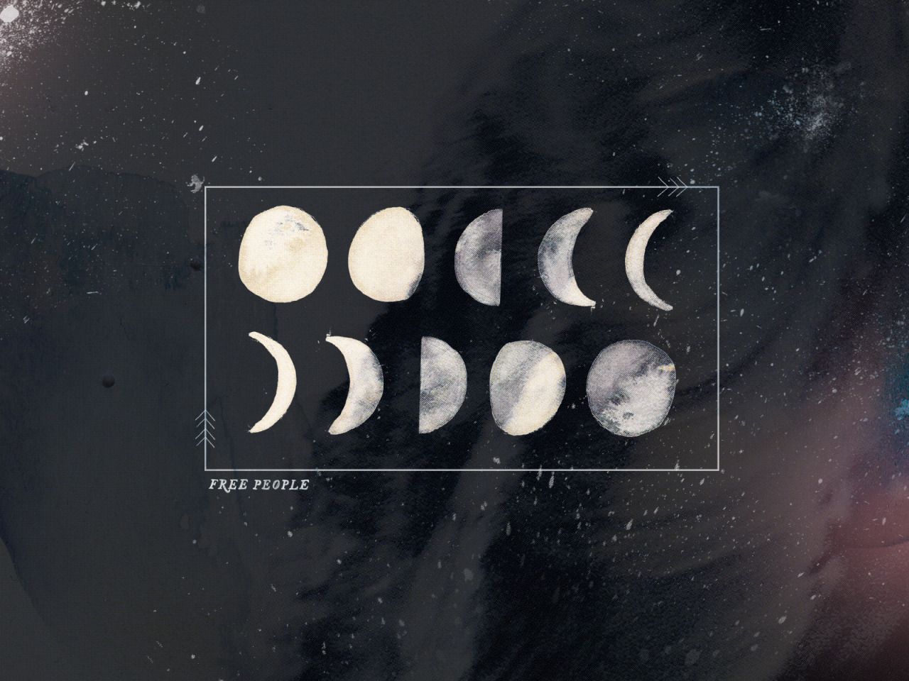 Computer Background Moon Phases HD Wallpaper